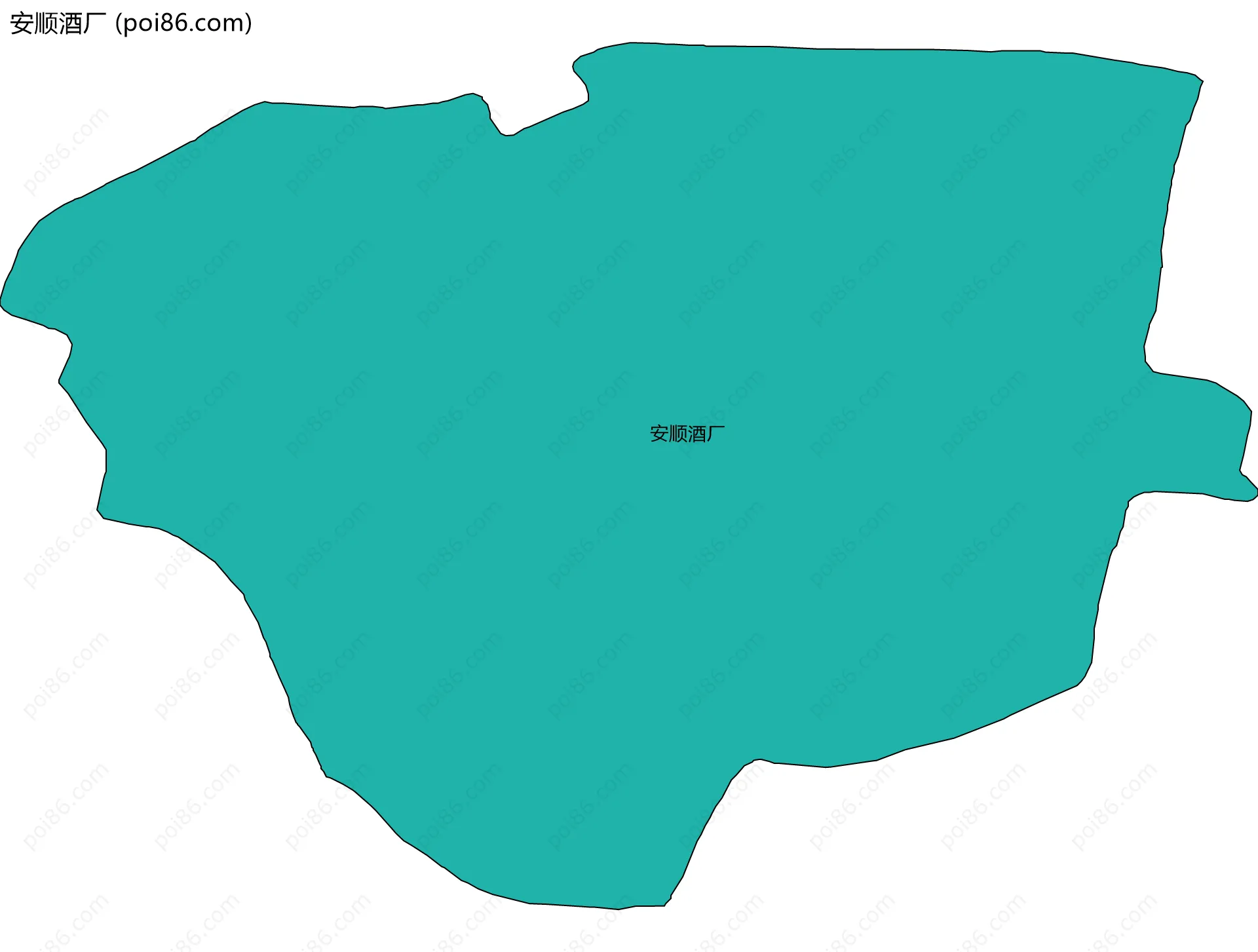安顺酒厂边界地图
