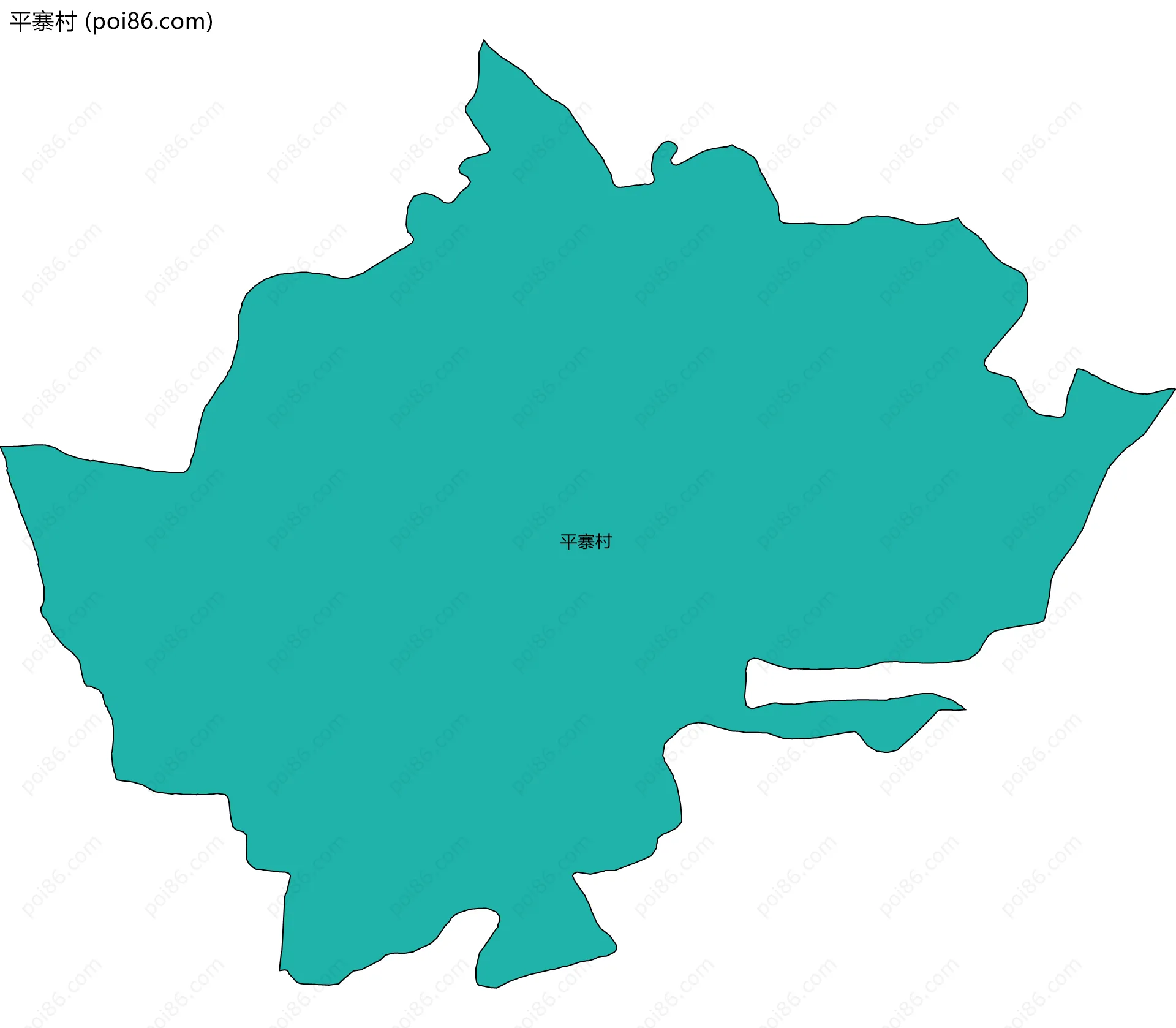 平寨村边界地图