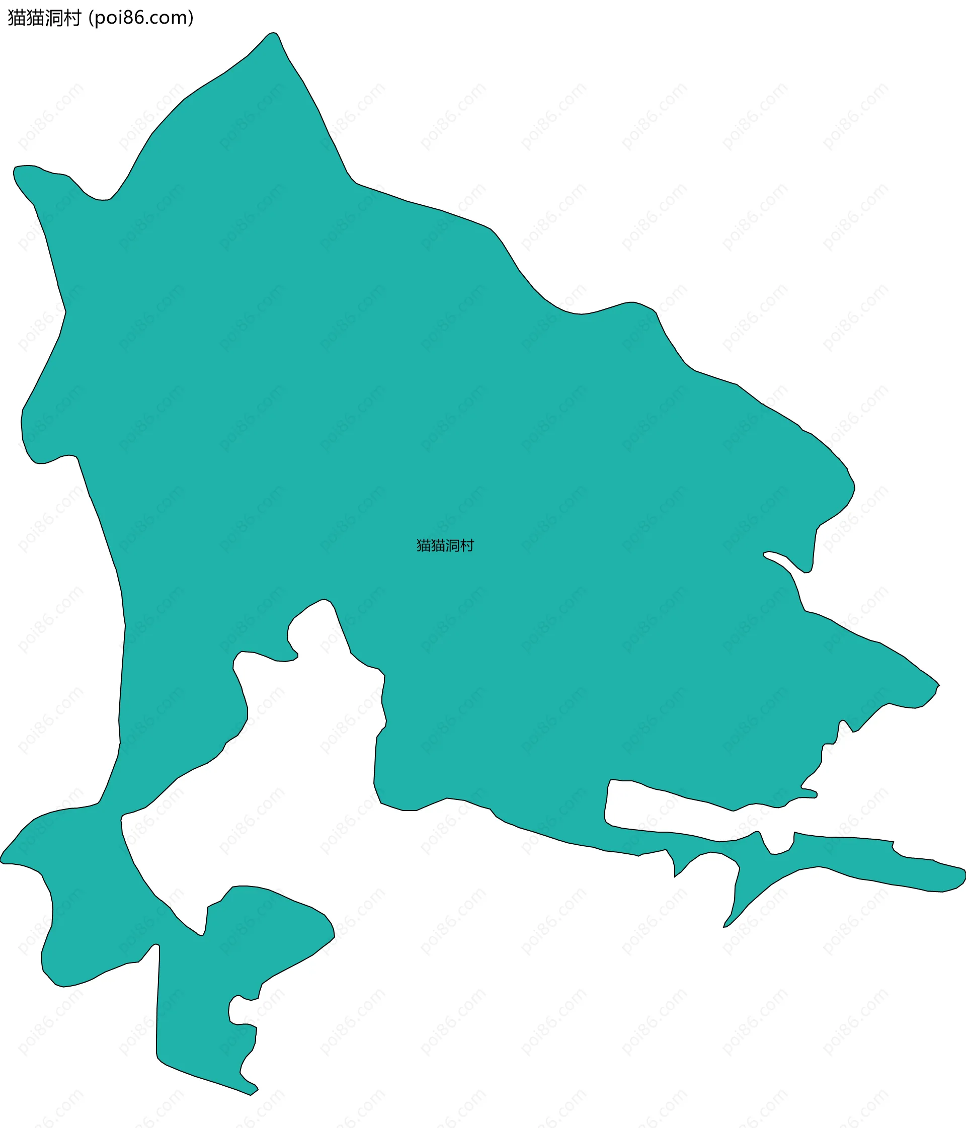 猫猫洞村边界地图