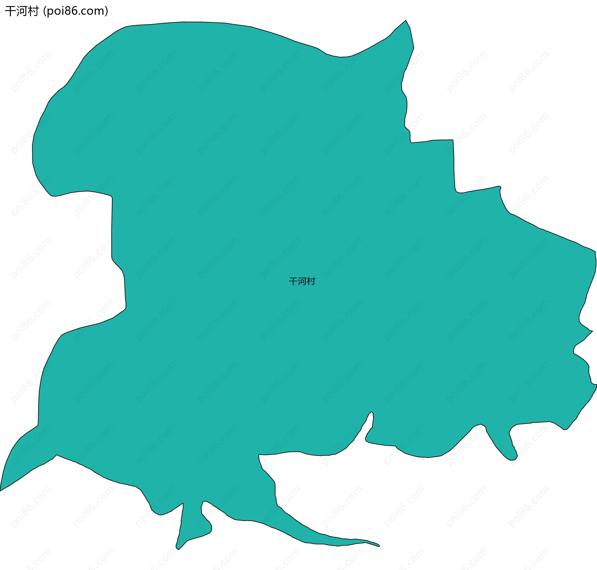 干河村边界地图