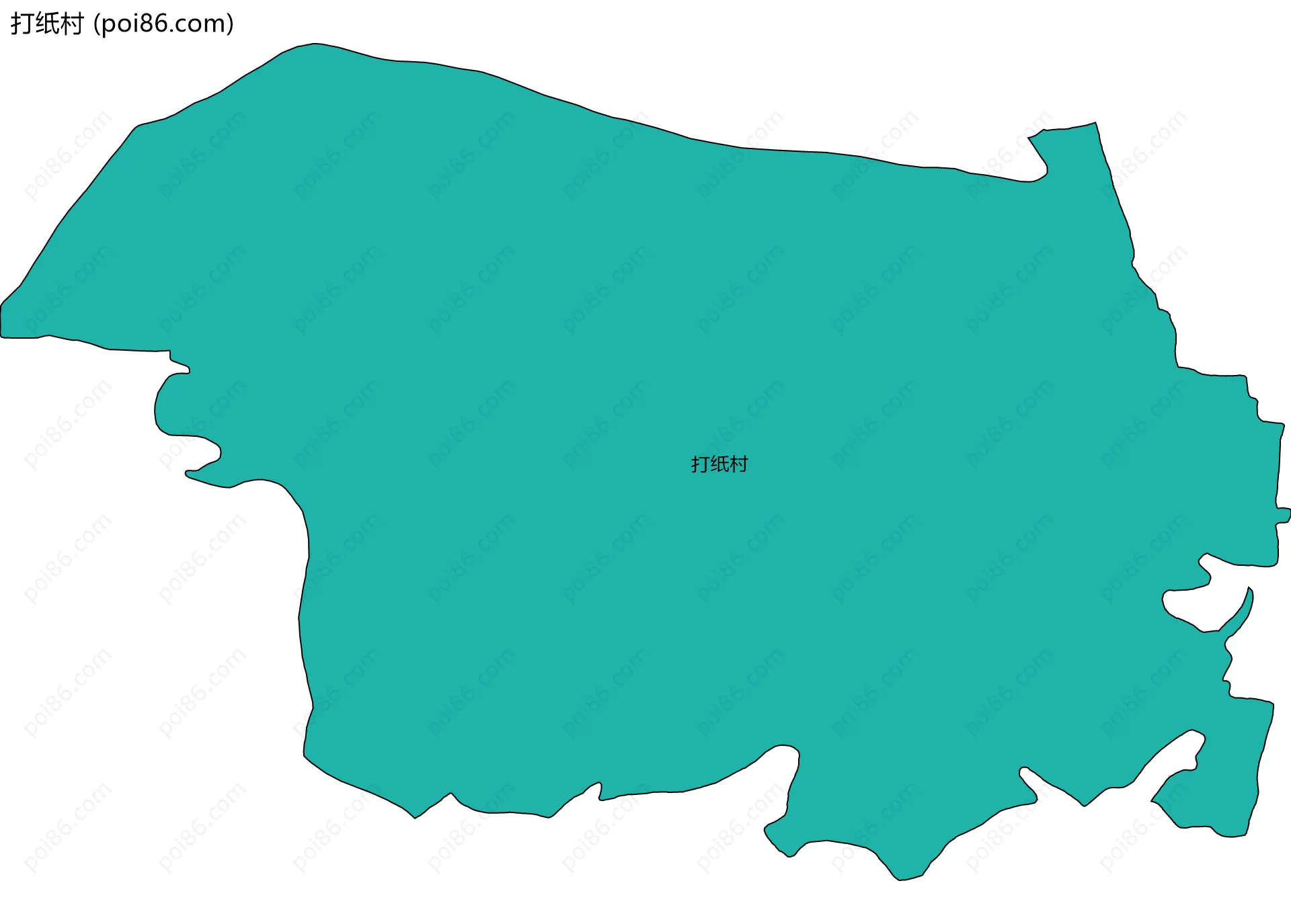 打纸村边界地图