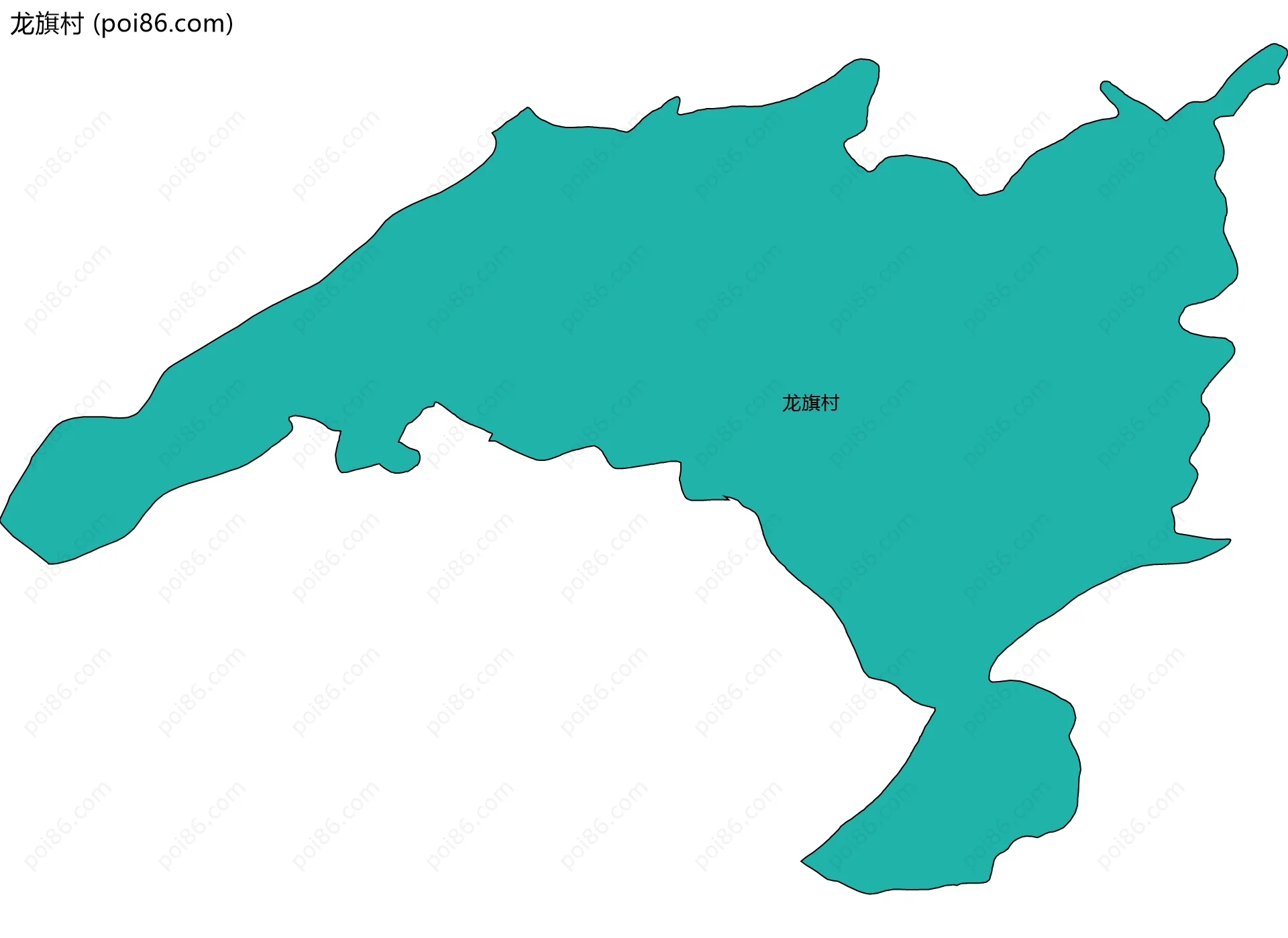 龙旗村边界地图