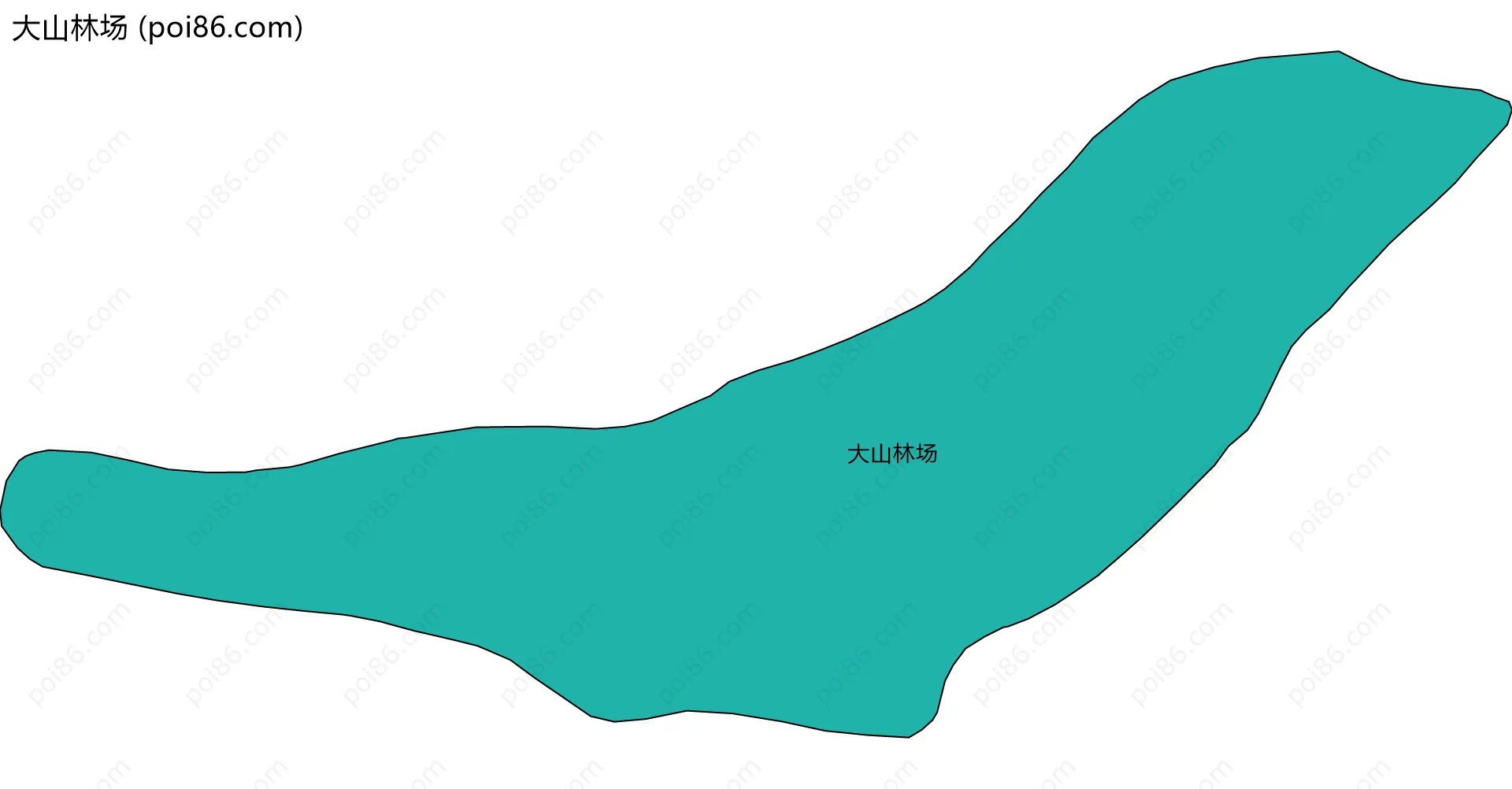 大山林场边界地图