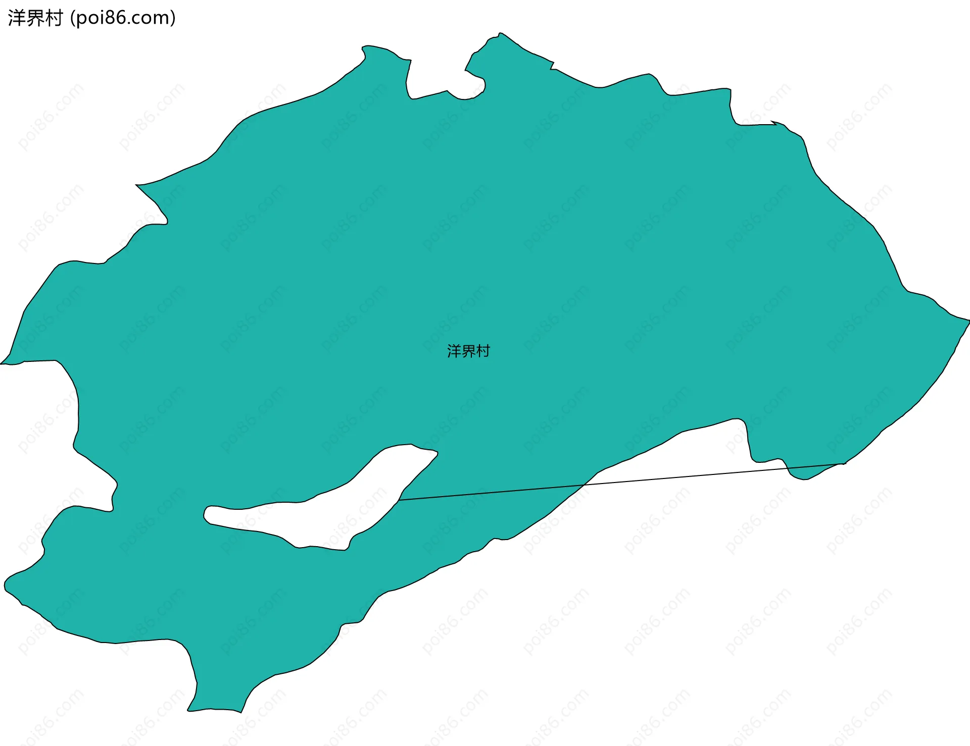 洋界村边界地图