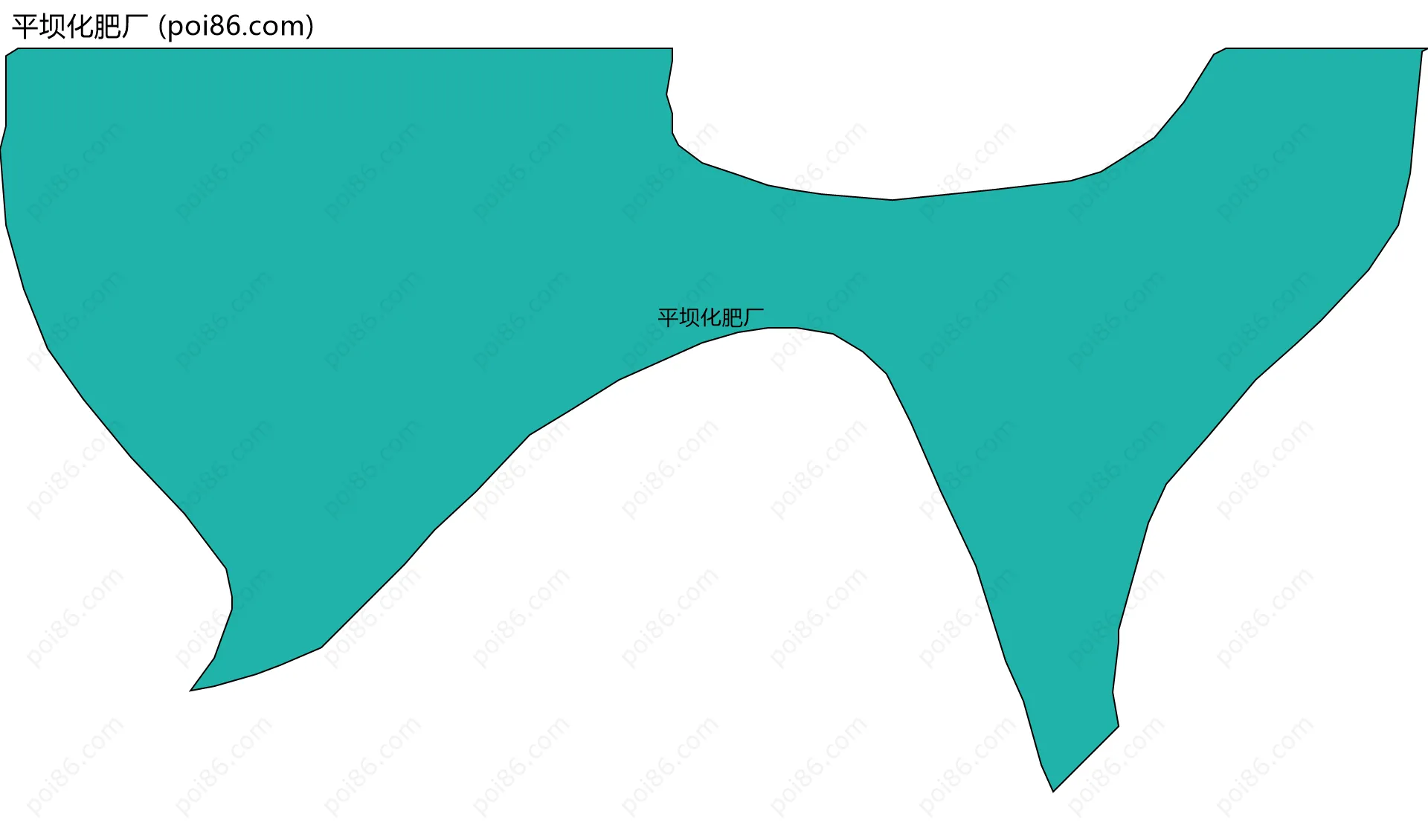 平坝化肥厂边界地图