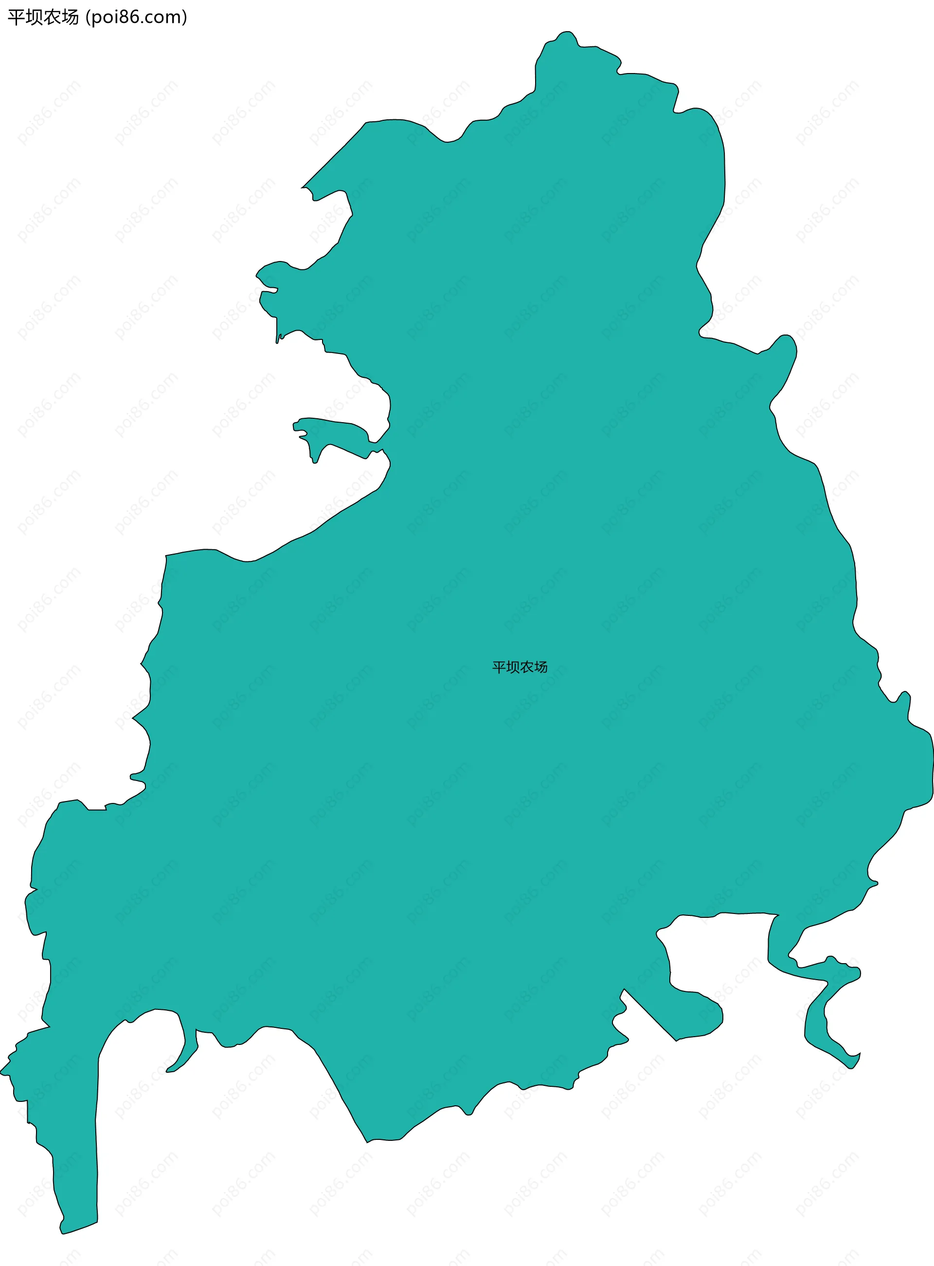 平坝农场边界地图