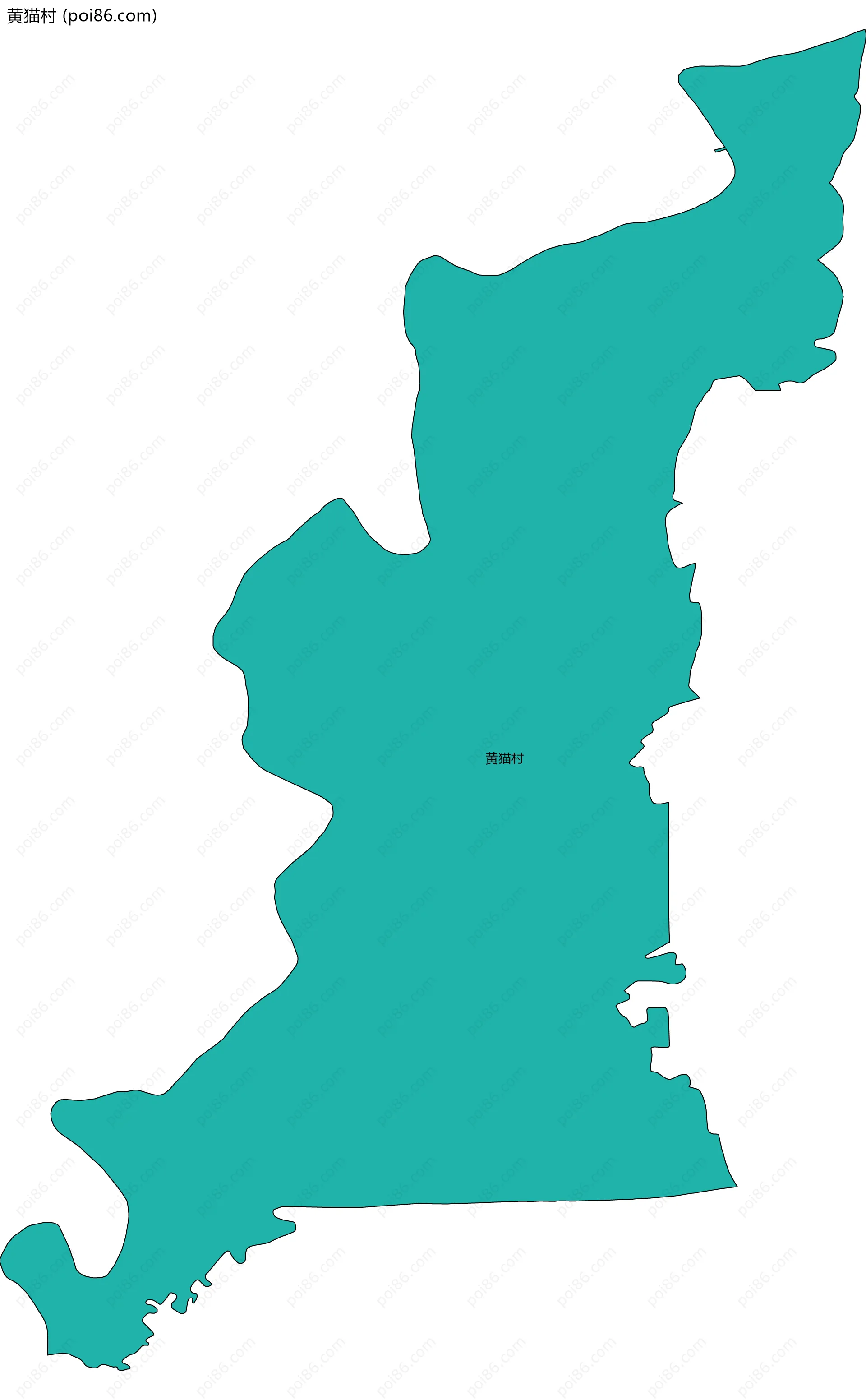 黄猫村边界地图