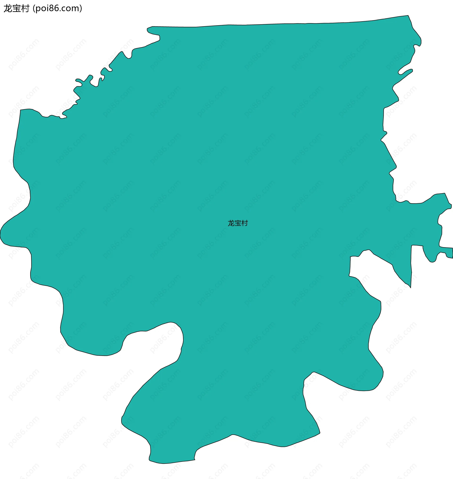 龙宝村边界地图