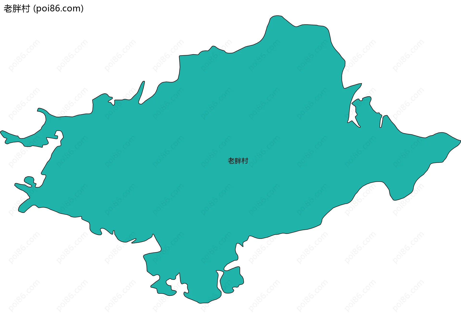 老胖村边界地图