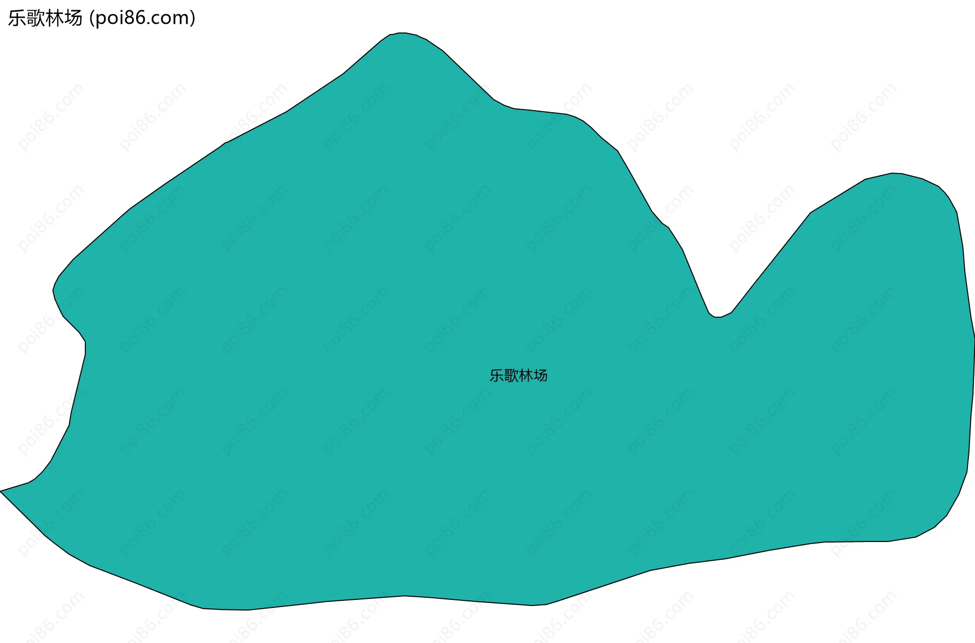 乐歌林场边界地图