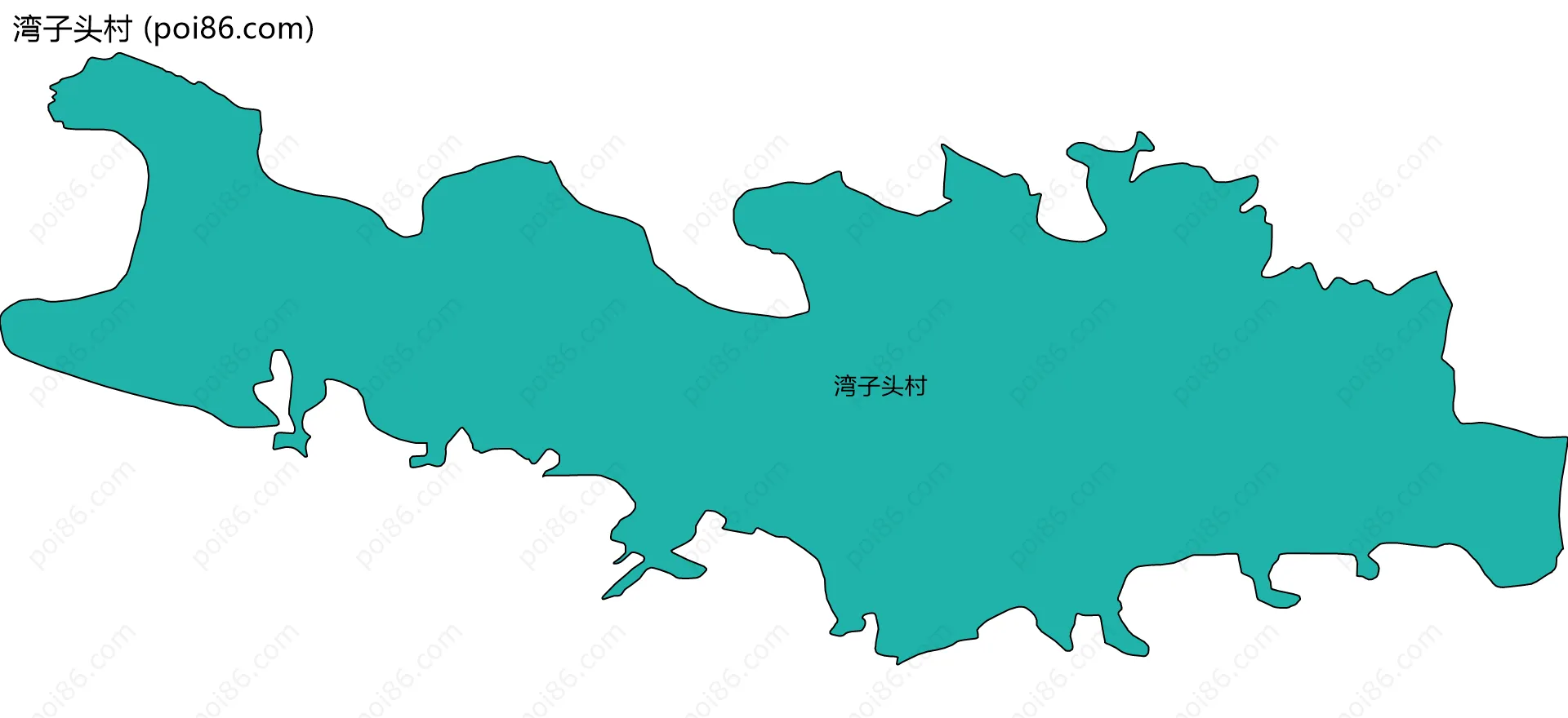 湾子头村边界地图