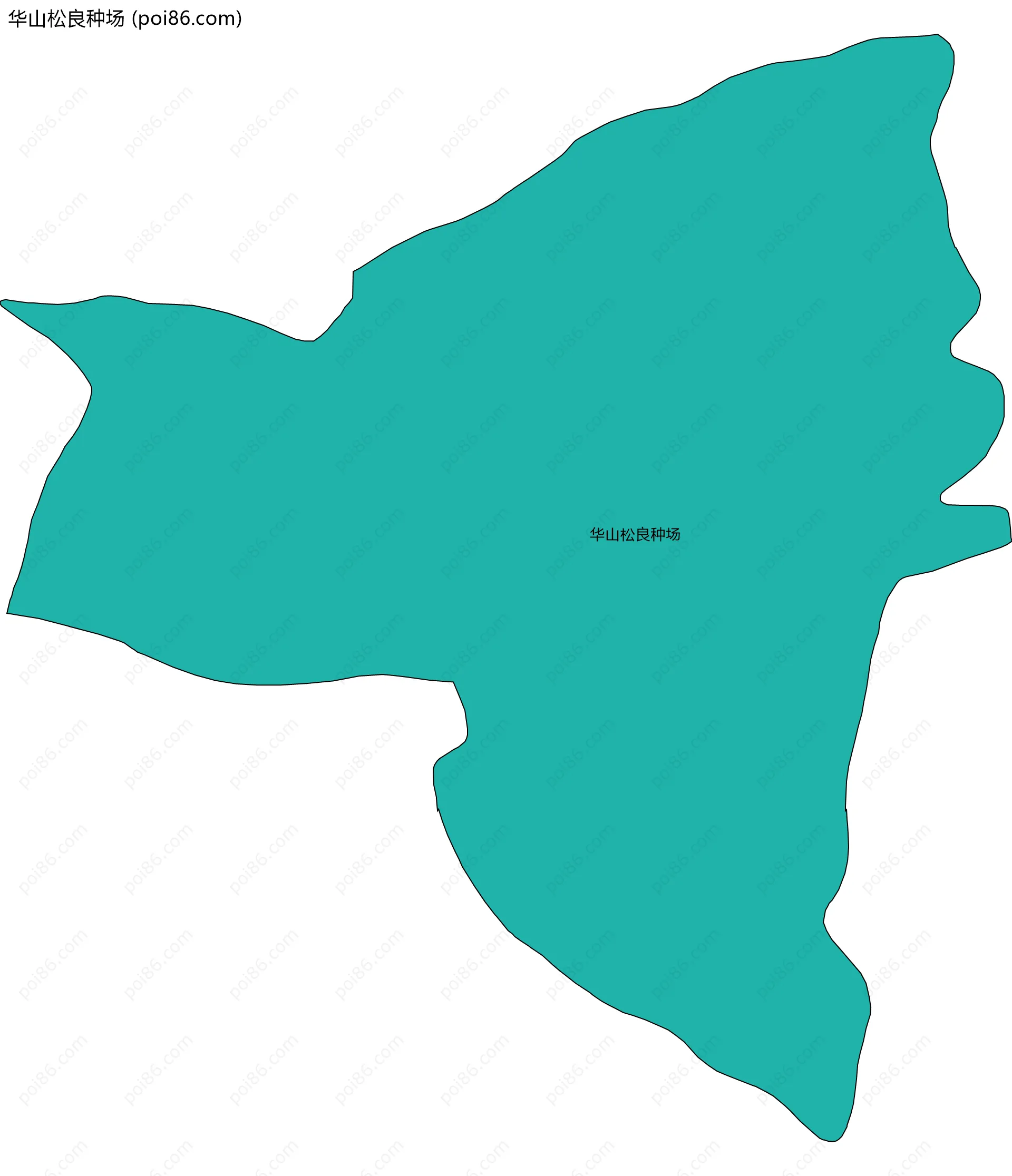 华山松良种场边界地图