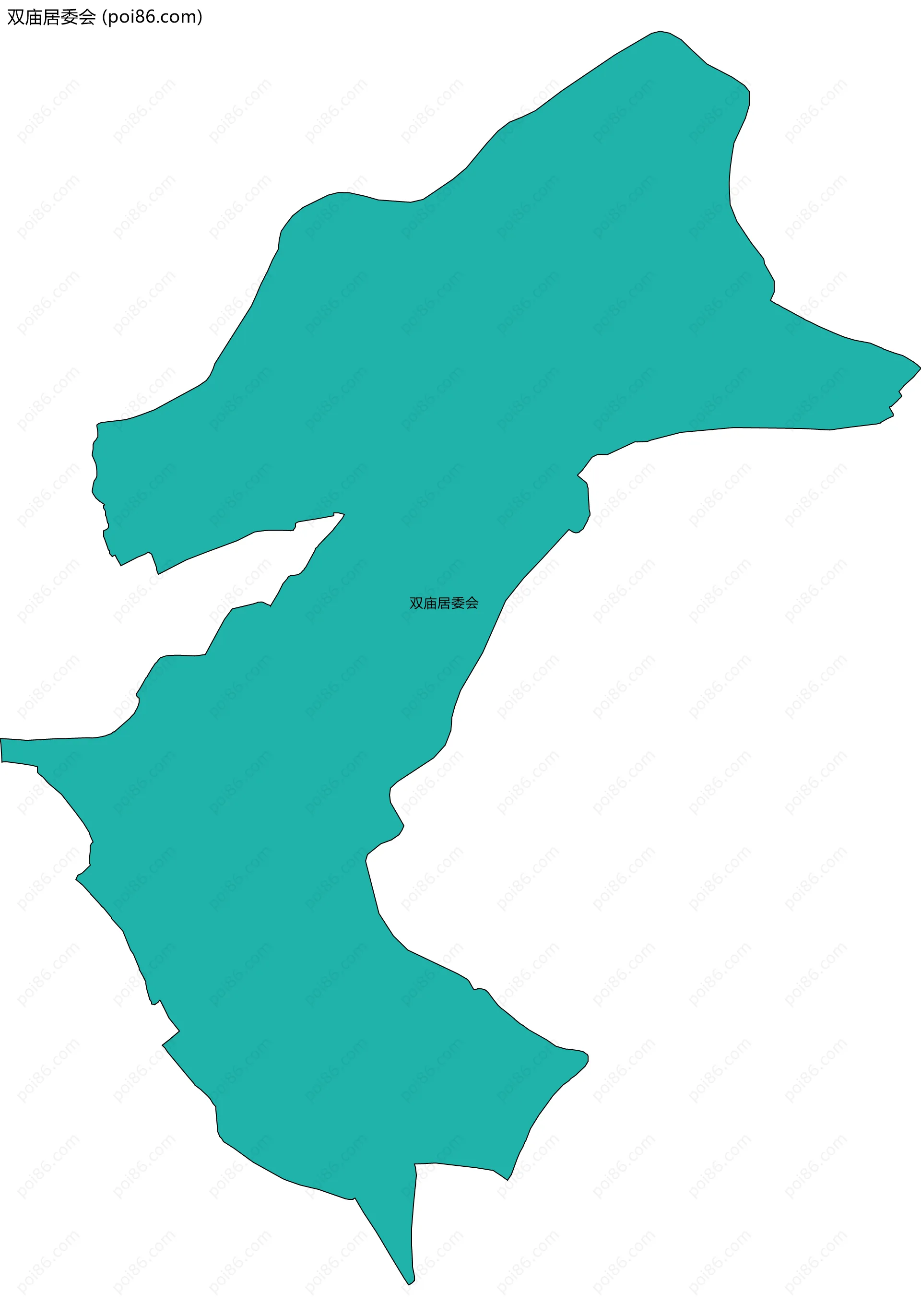 双庙居委会边界地图