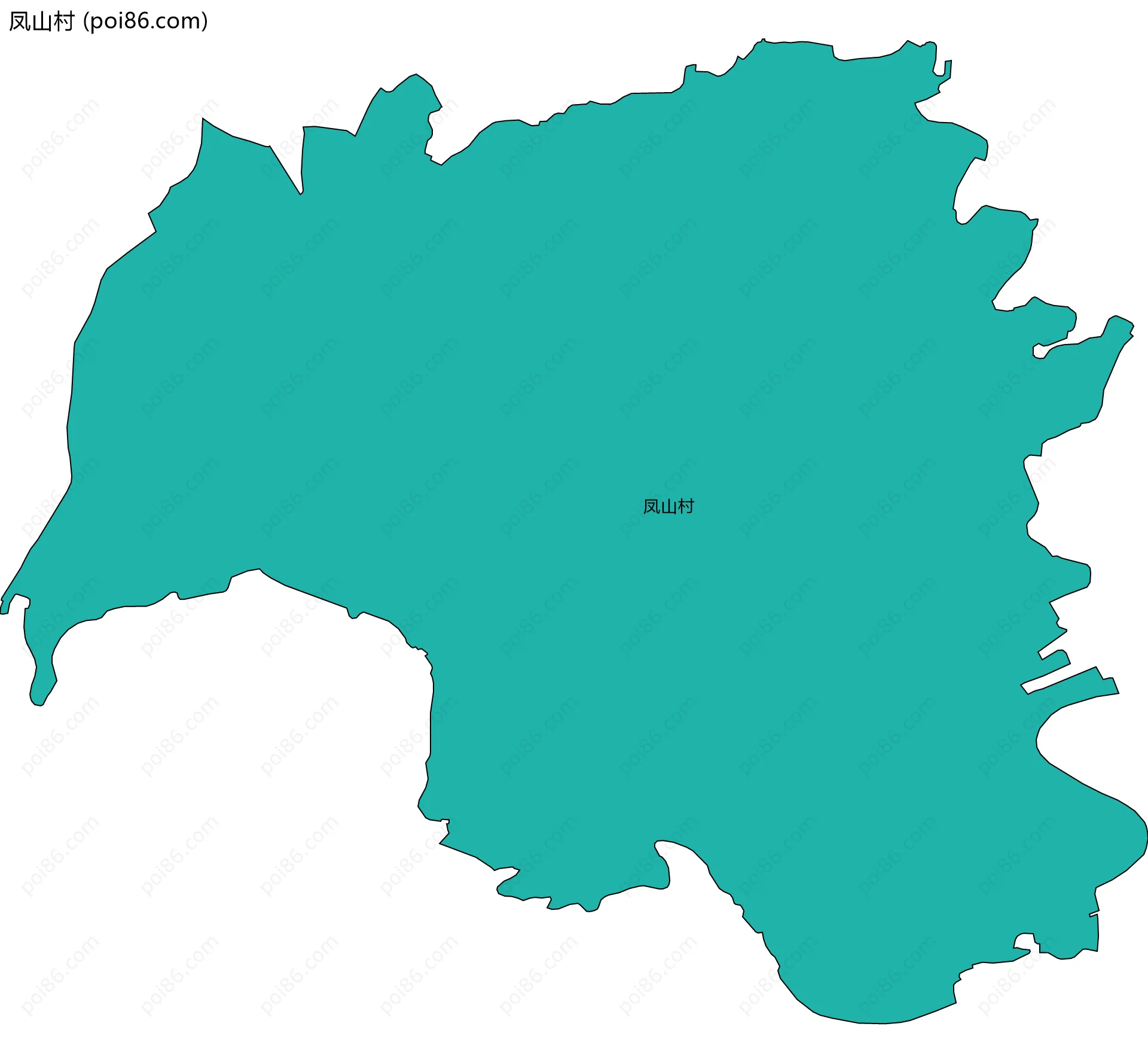 凤山村边界地图