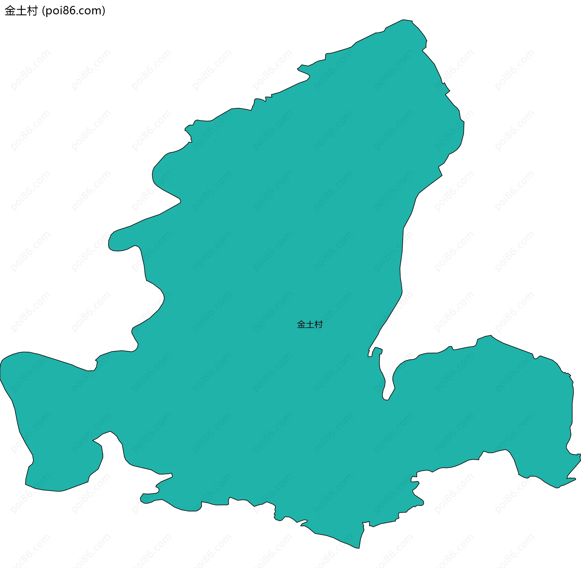金土村边界地图