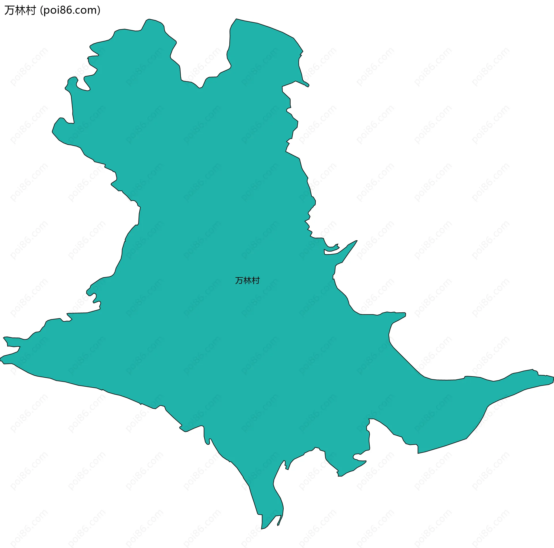 万林村边界地图