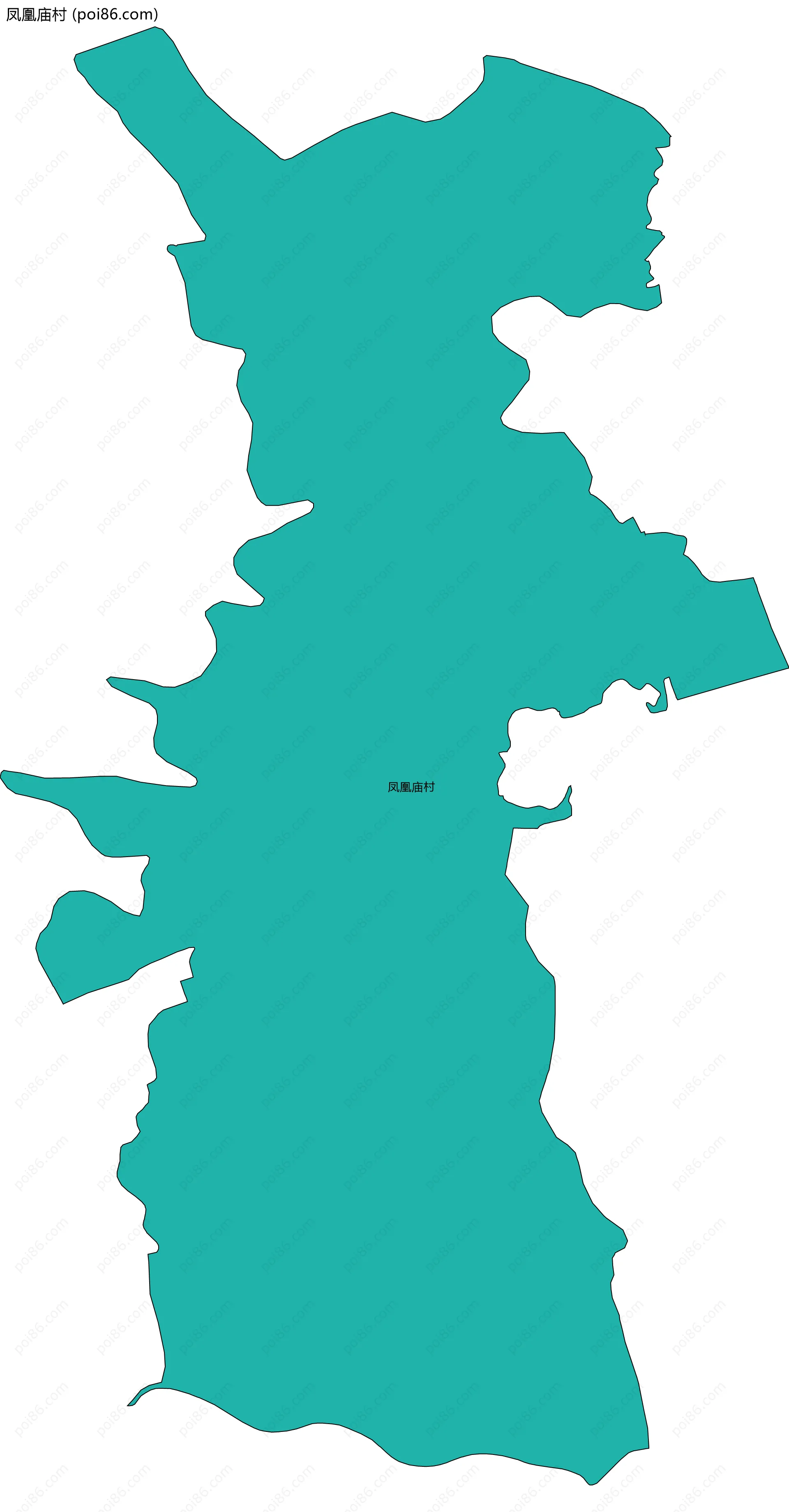 凤凰庙村边界地图