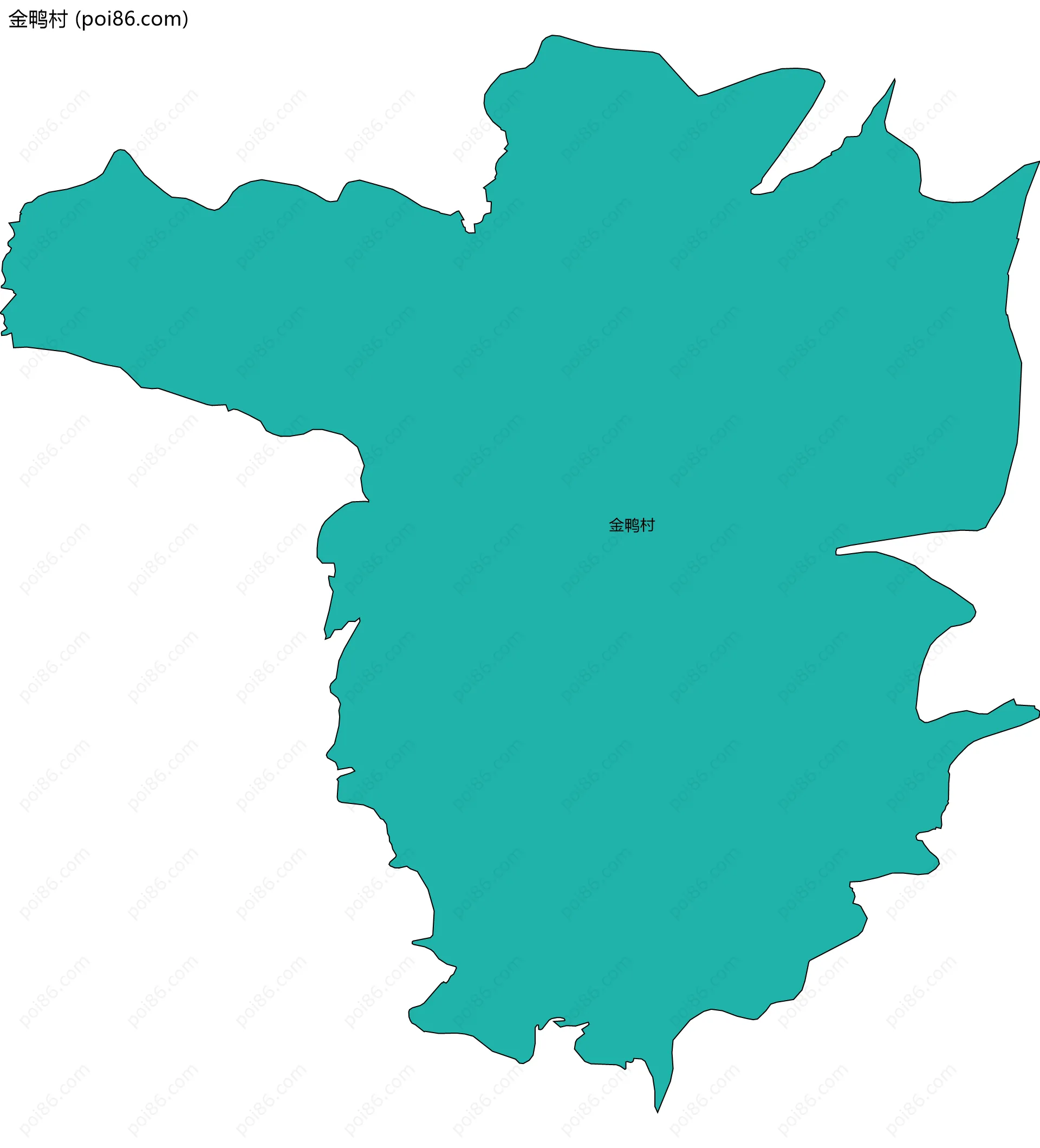 金鸭村边界地图