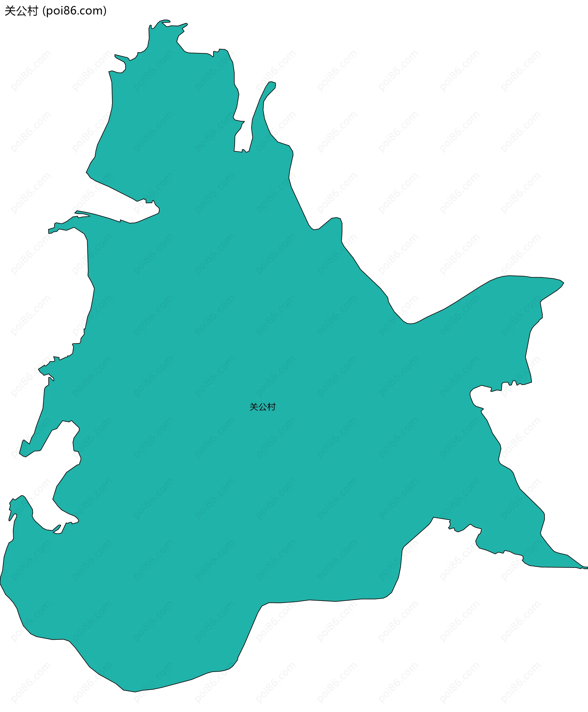 关公村边界地图