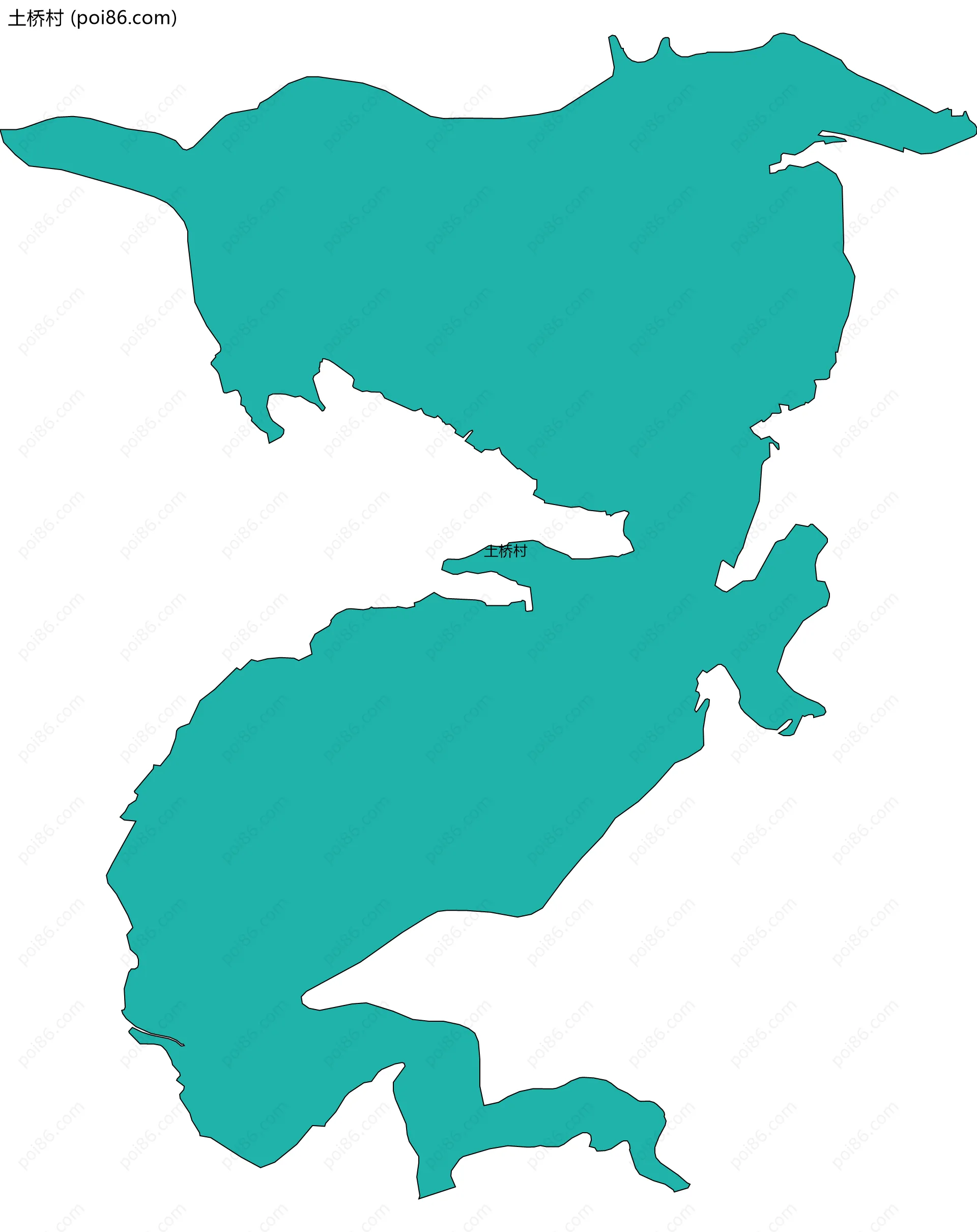 土桥村边界地图