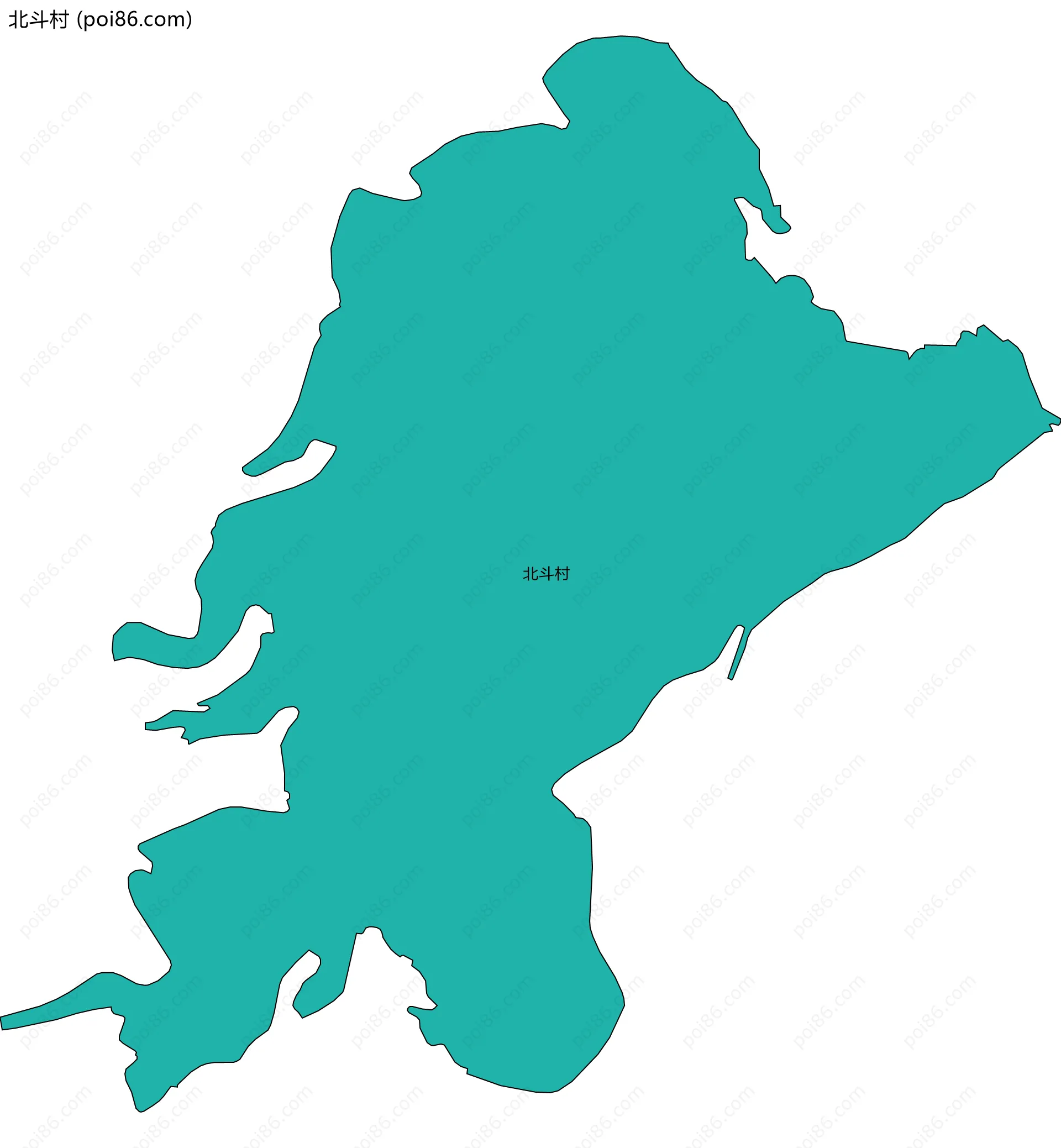 北斗村边界地图