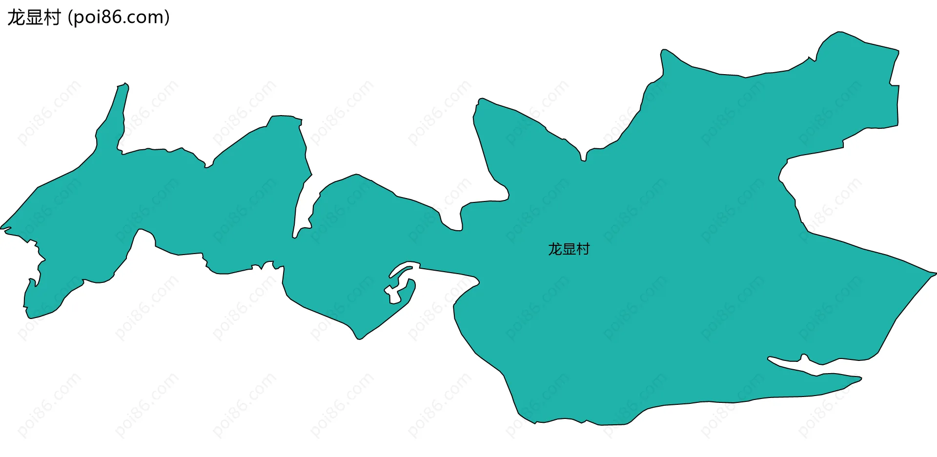 龙显村边界地图