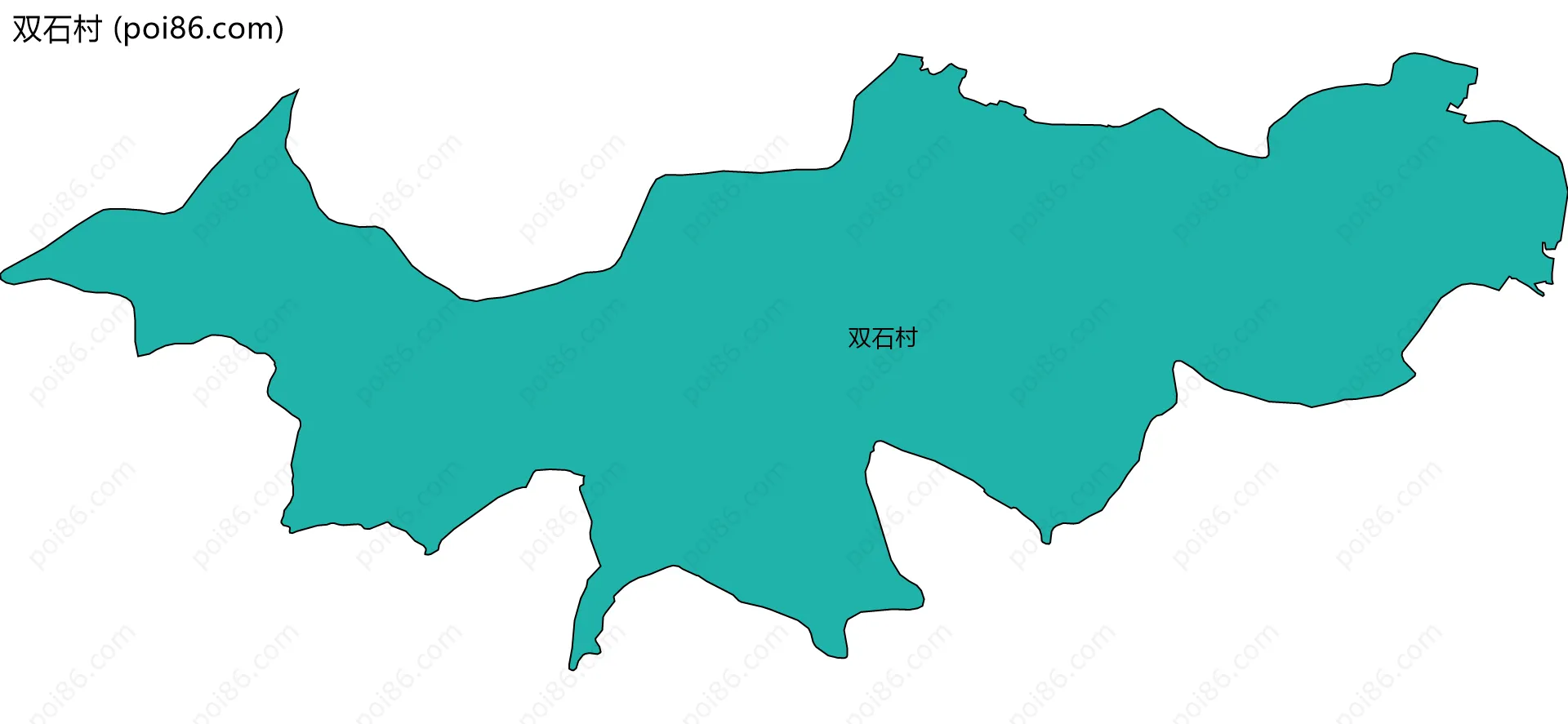 双石村边界地图