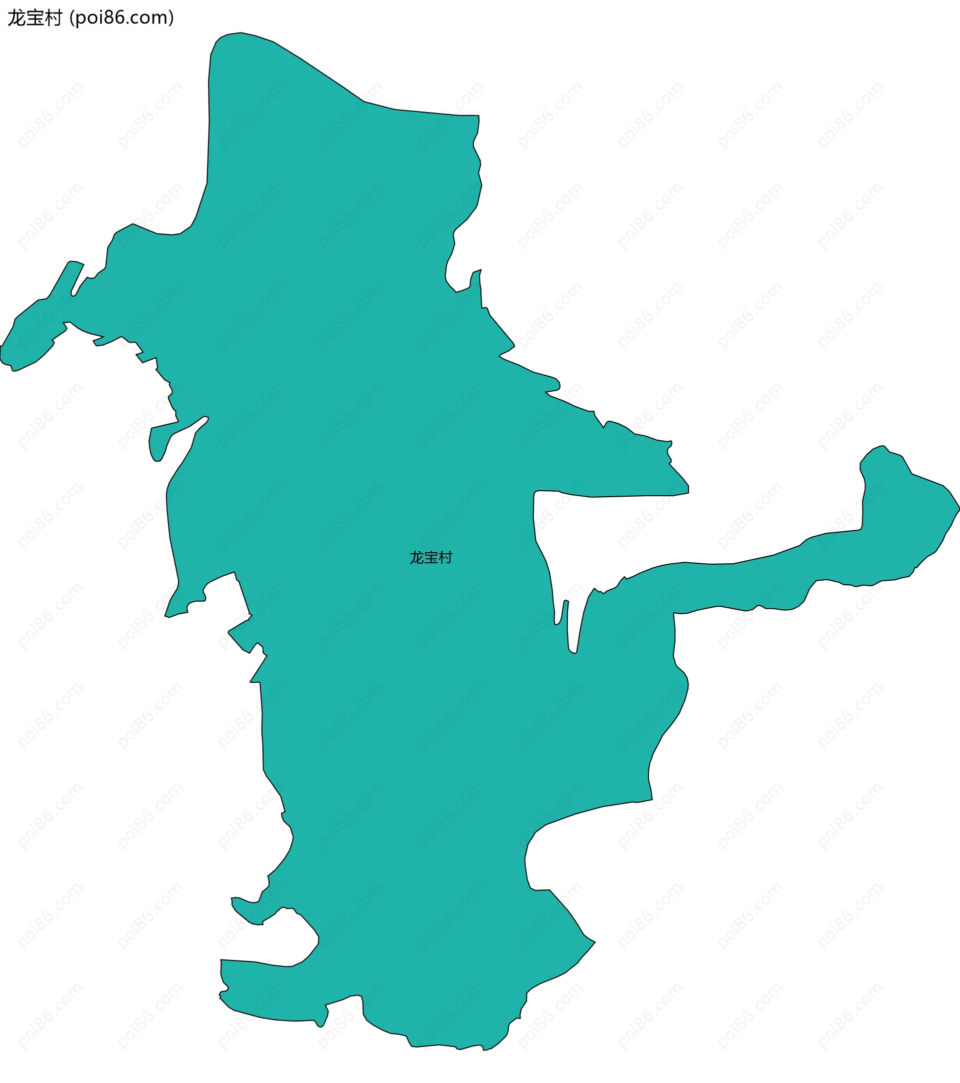 龙宝村边界地图