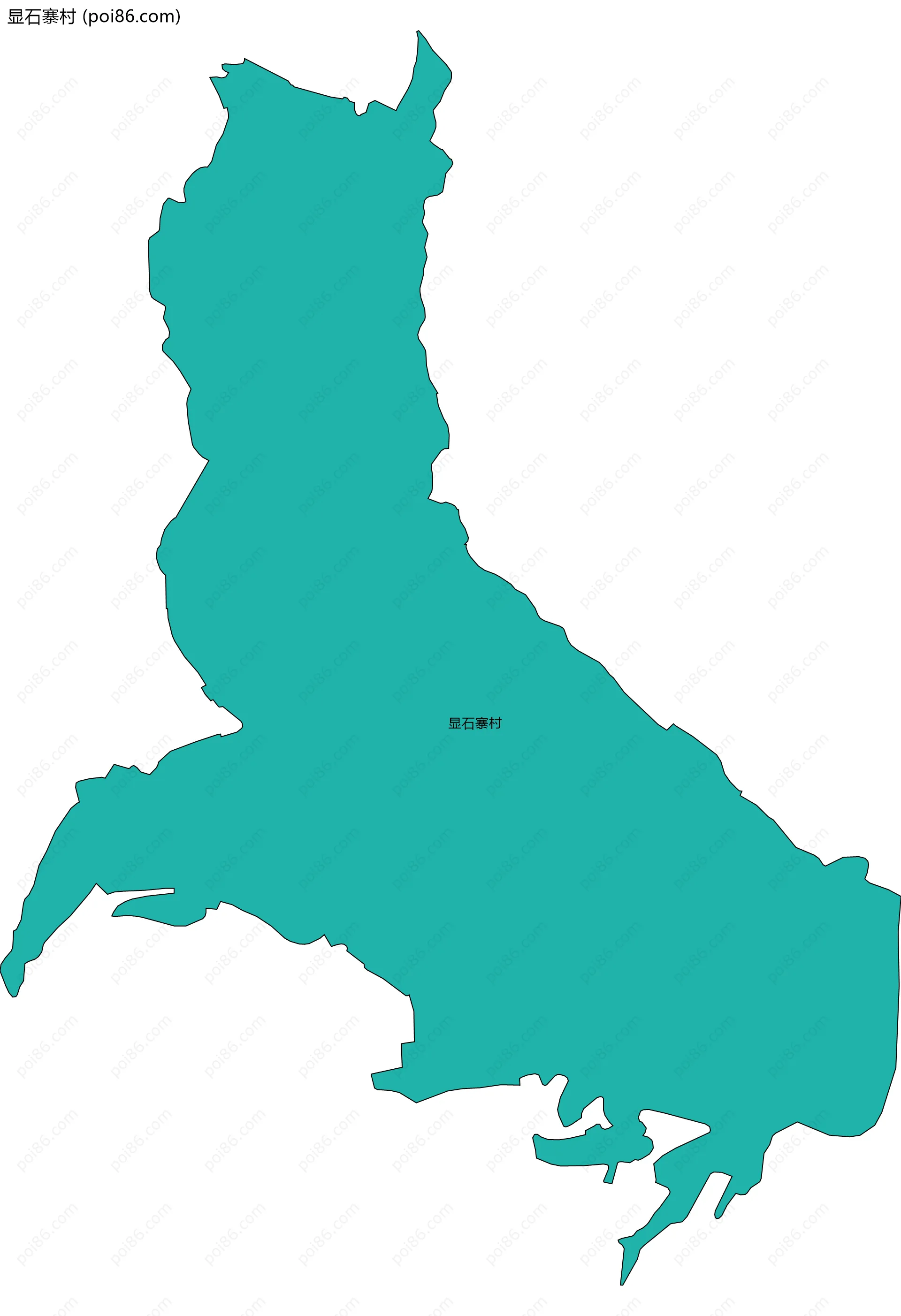 显石寨村边界地图