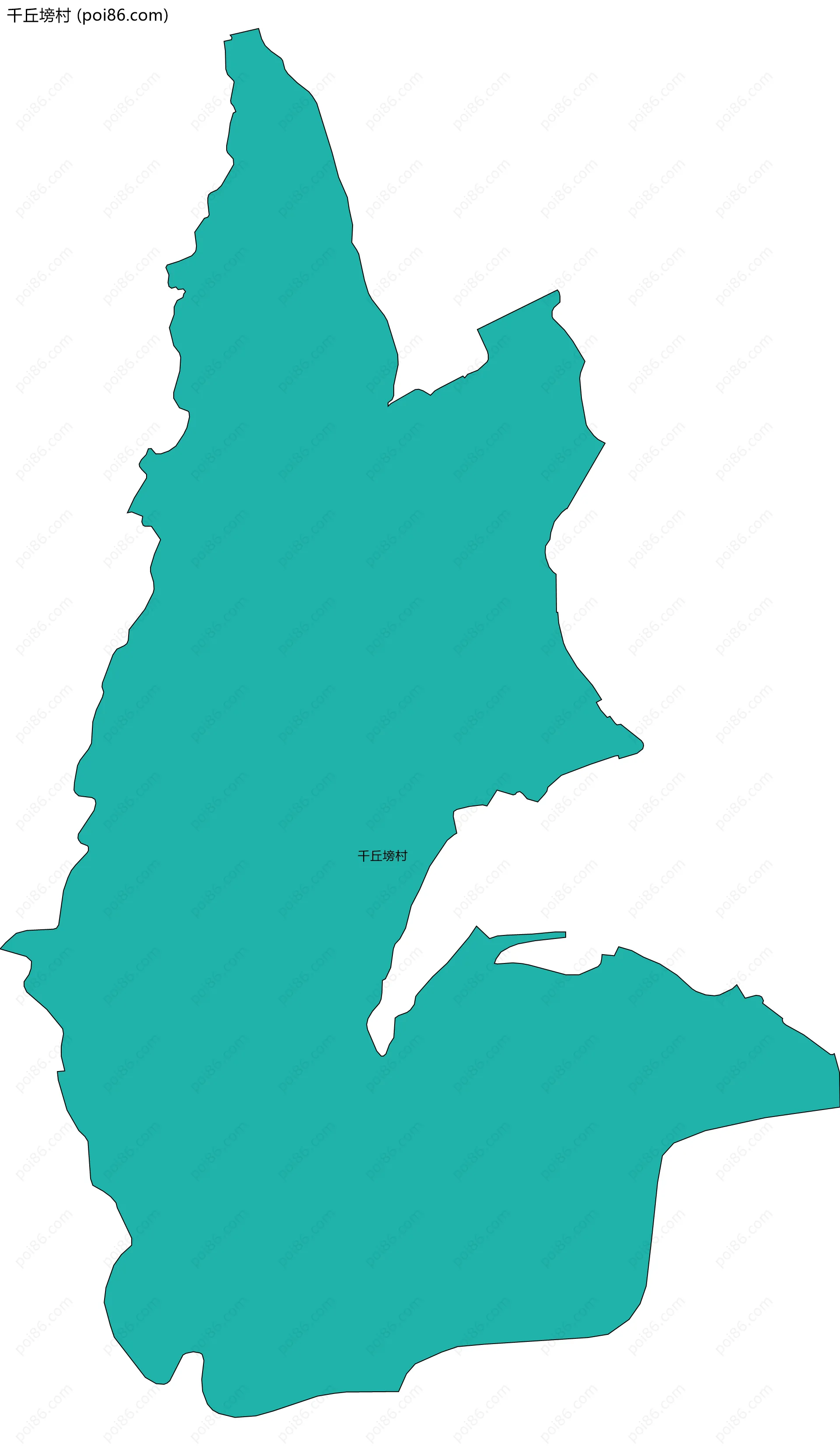 千丘塝村边界地图