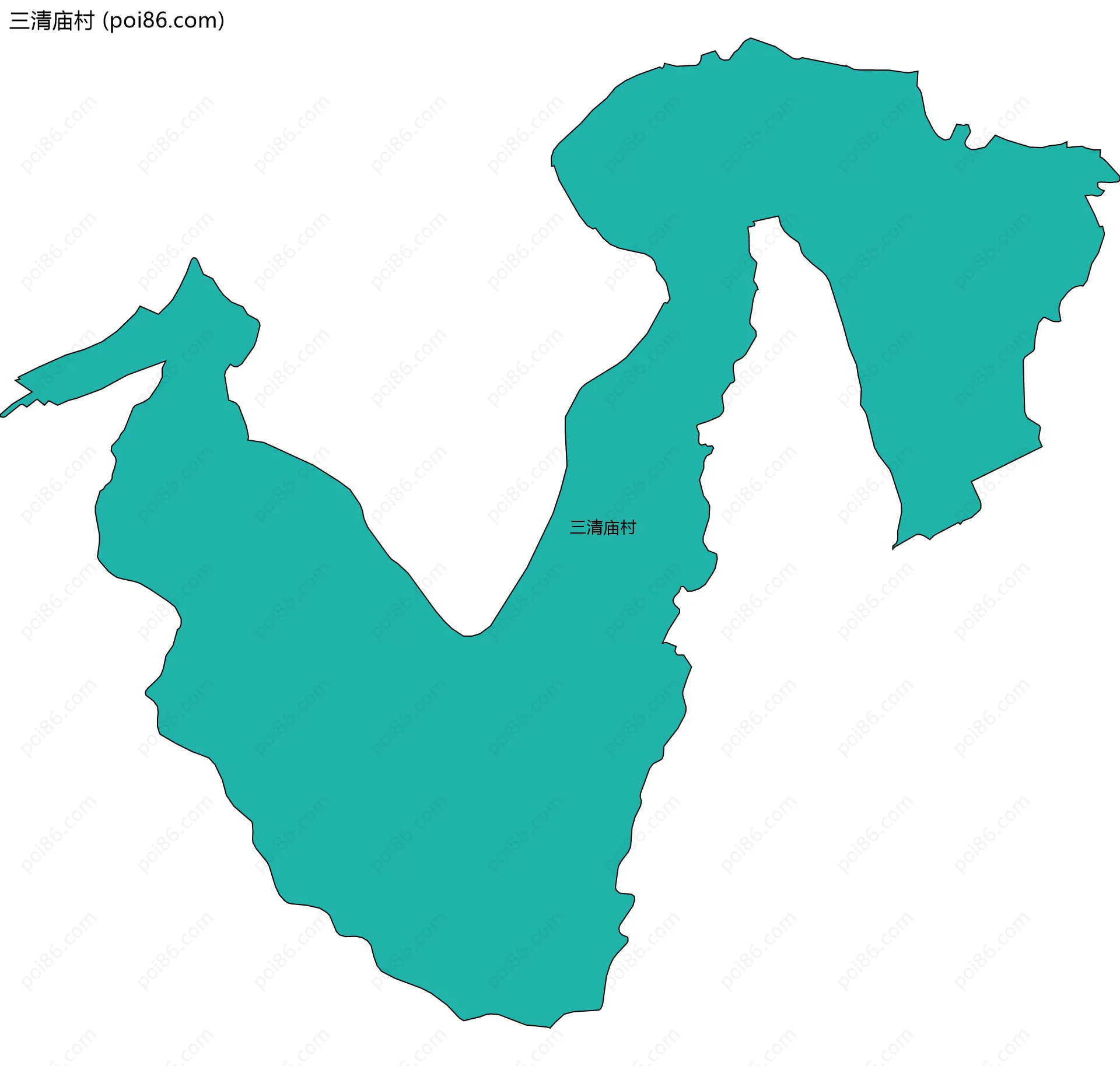 三清庙村边界地图