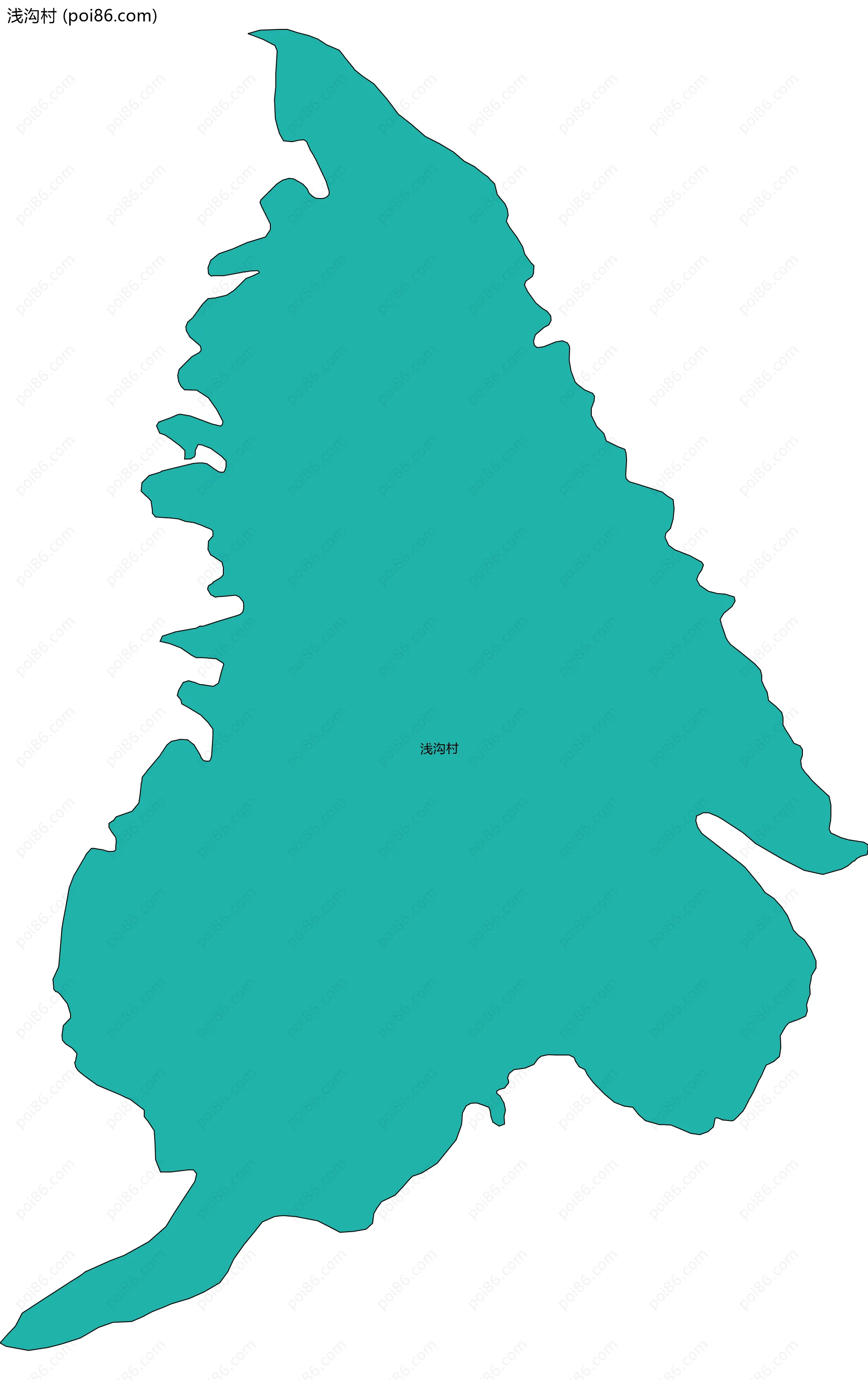 浅沟村边界地图