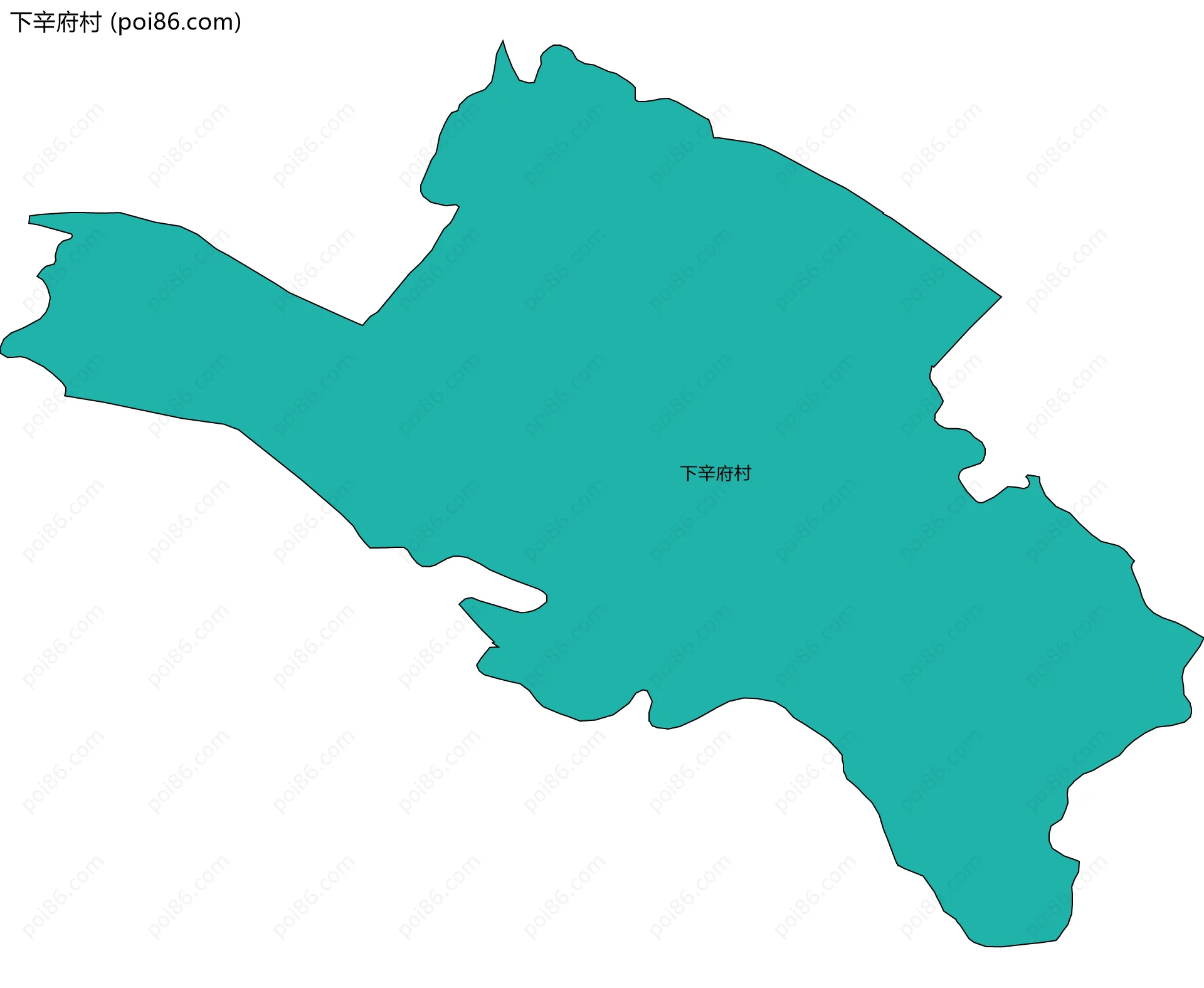 下辛府村边界地图