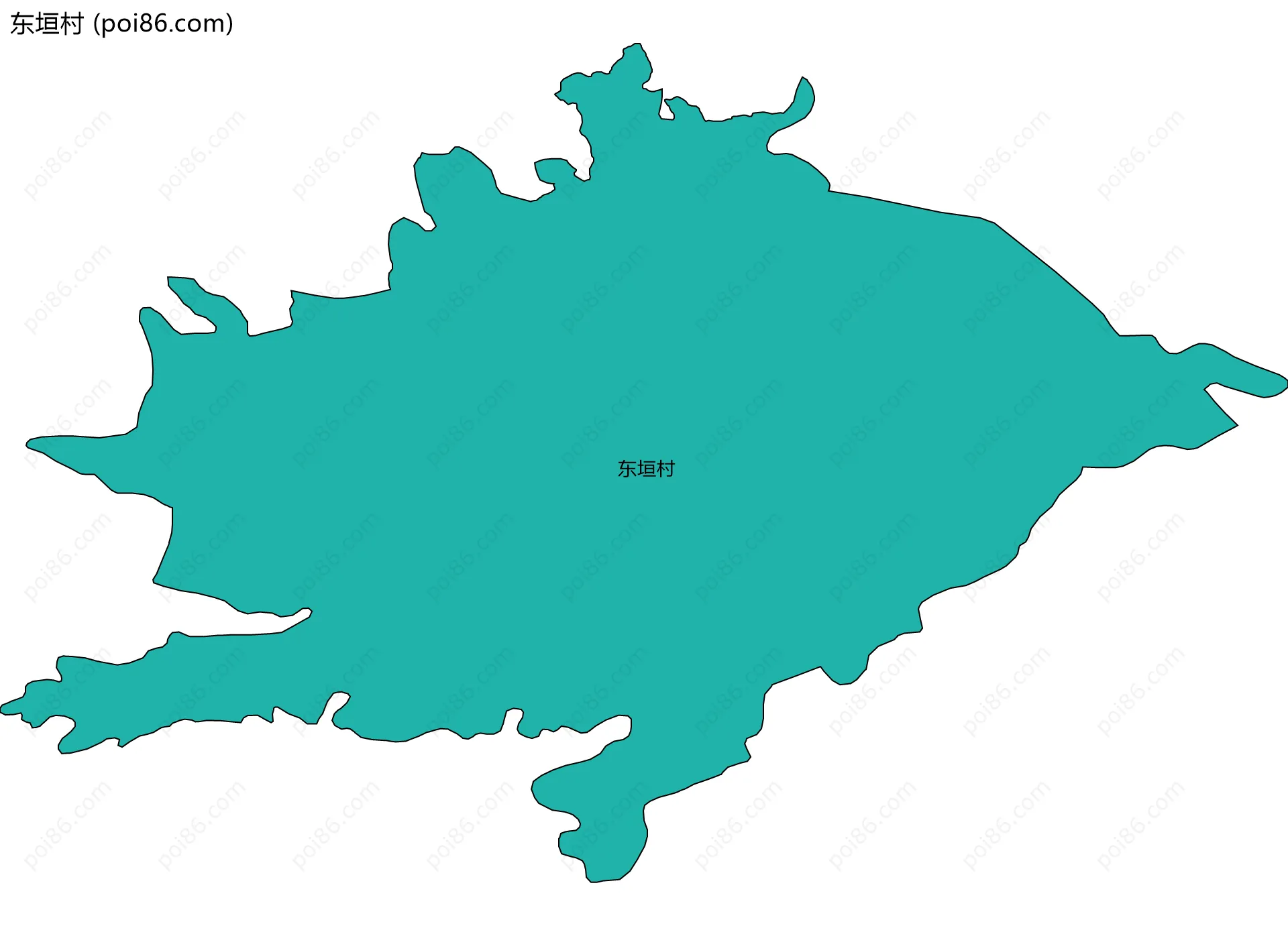 东垣村边界地图