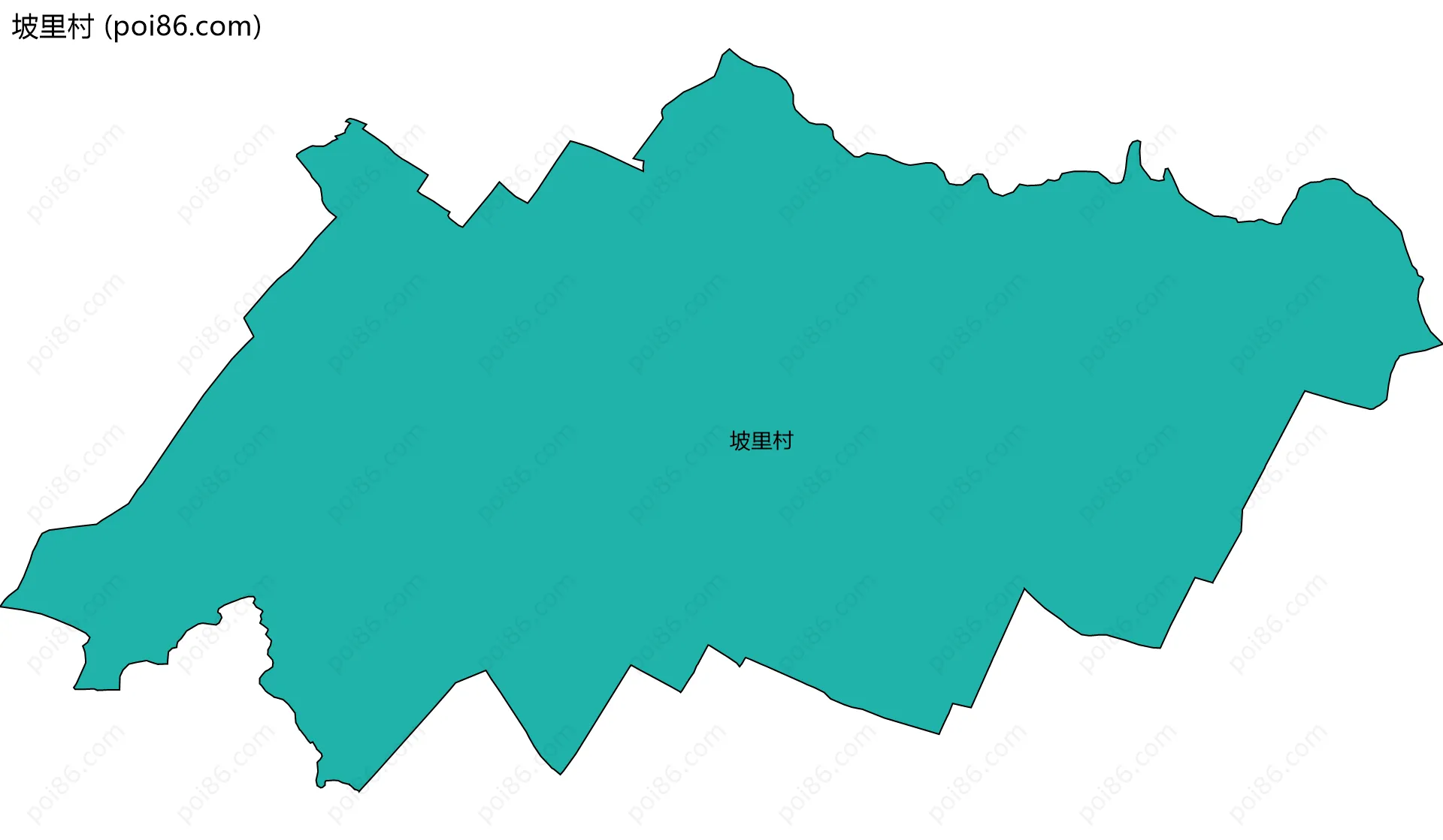 坡里村边界地图