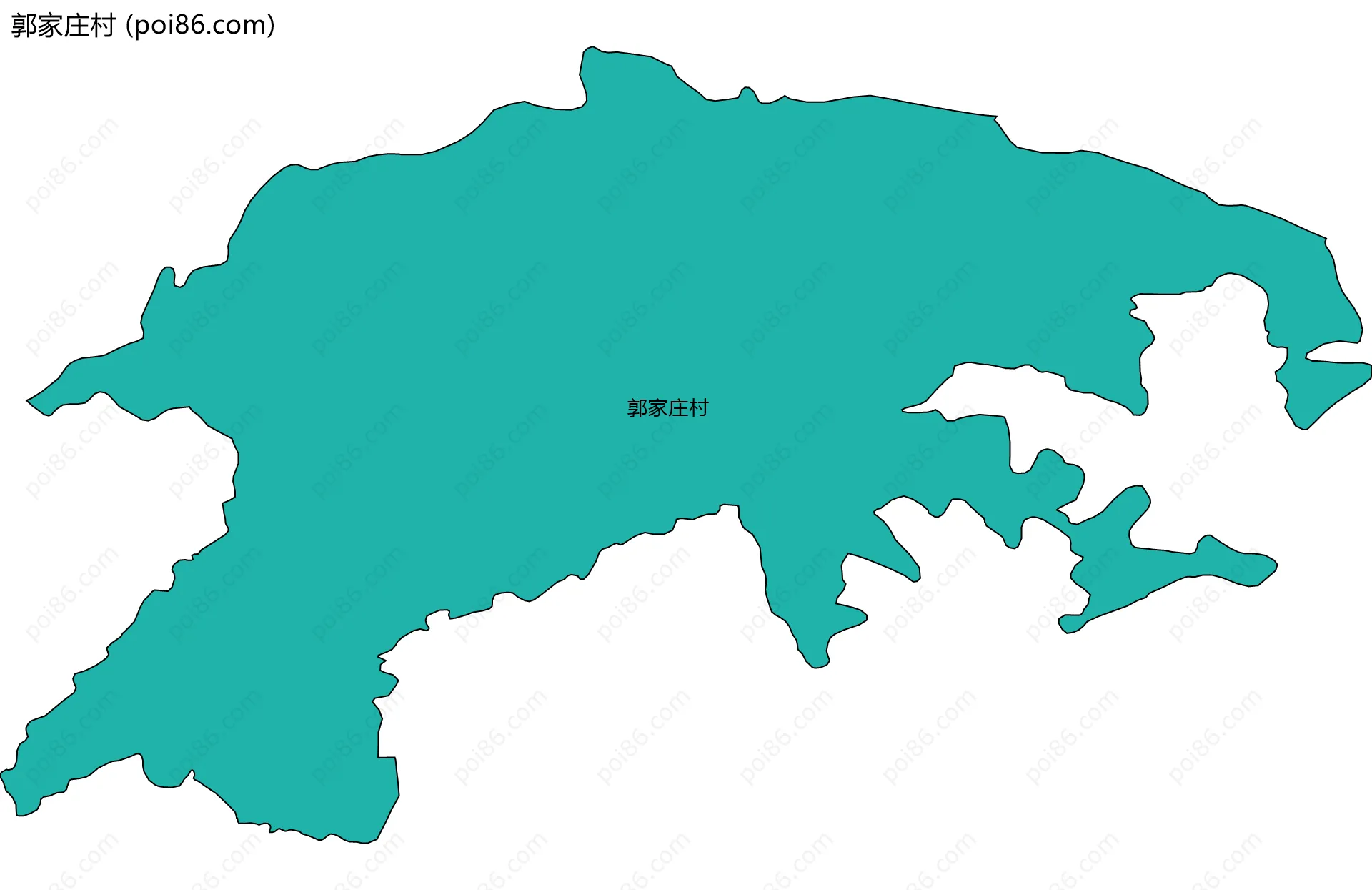 郭家庄村边界地图