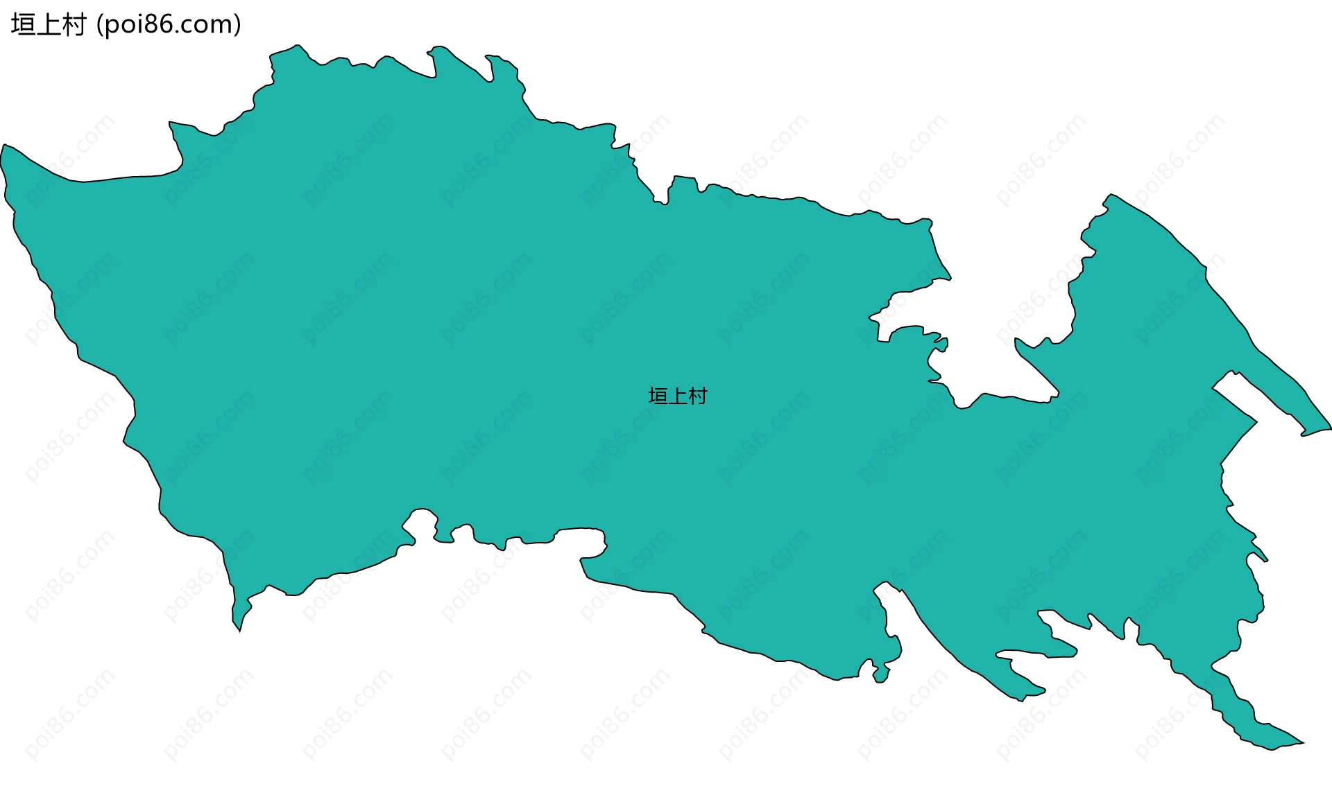 垣上村边界地图