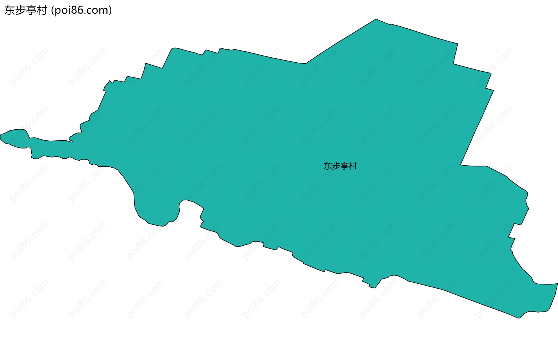 东步亭村边界地图