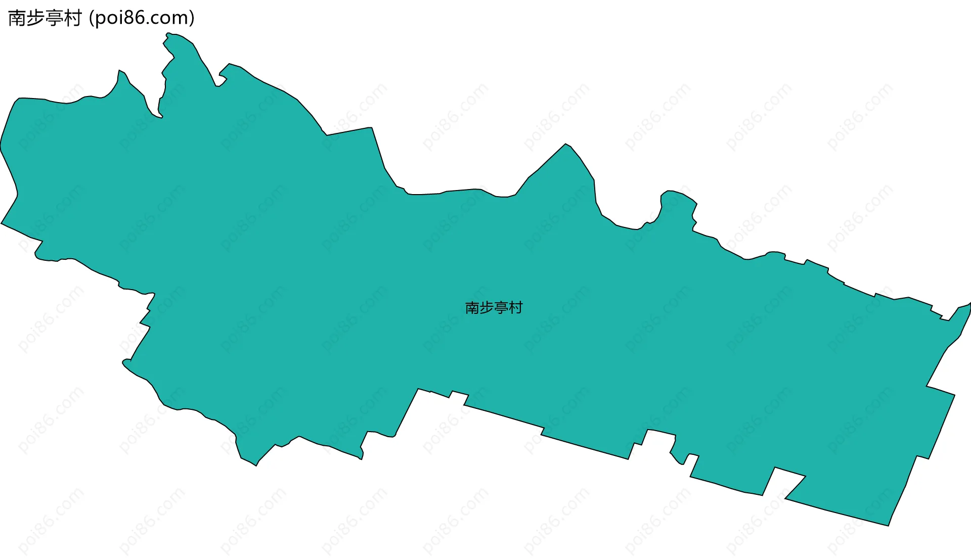 南步亭村边界地图