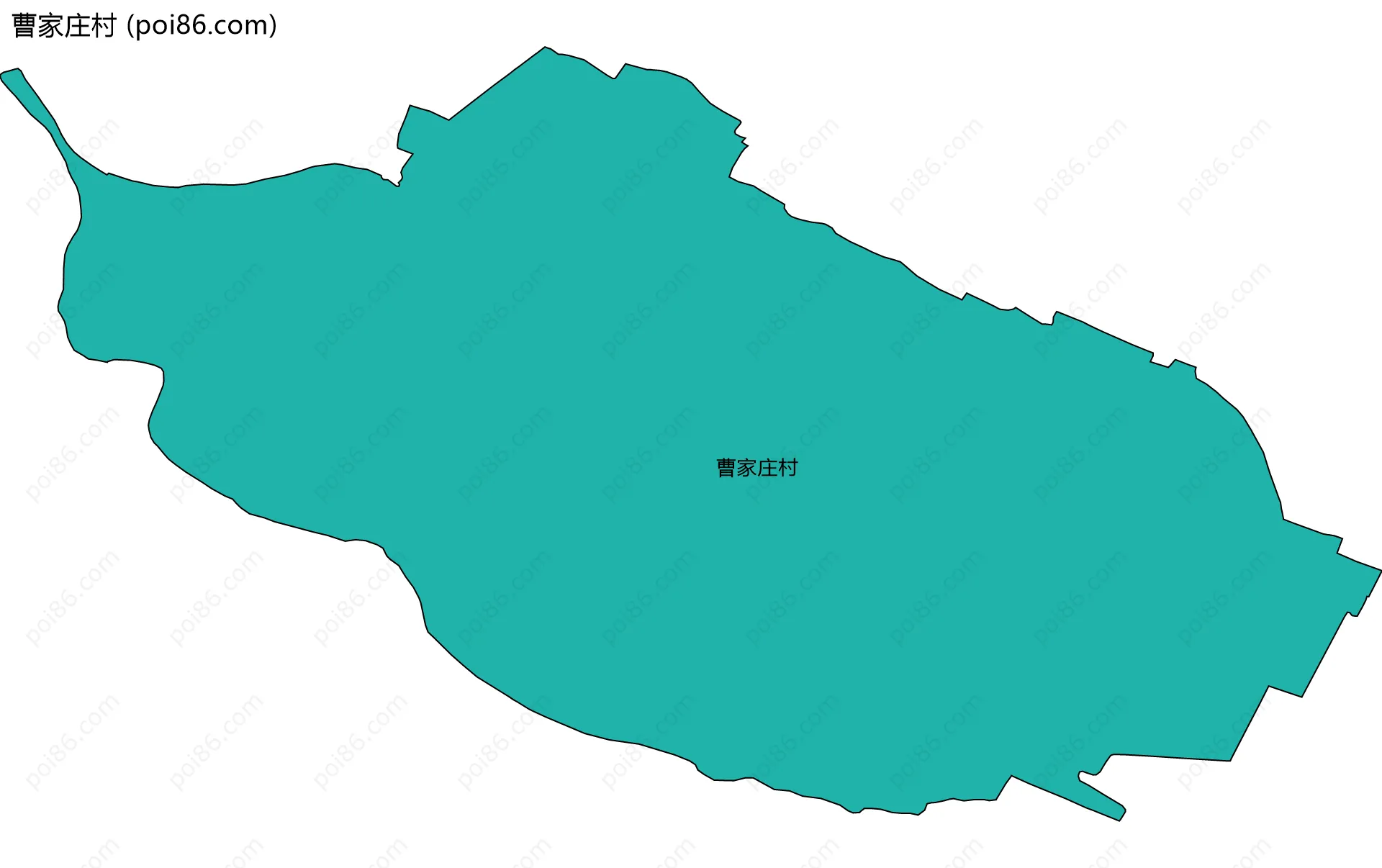 曹家庄村边界地图