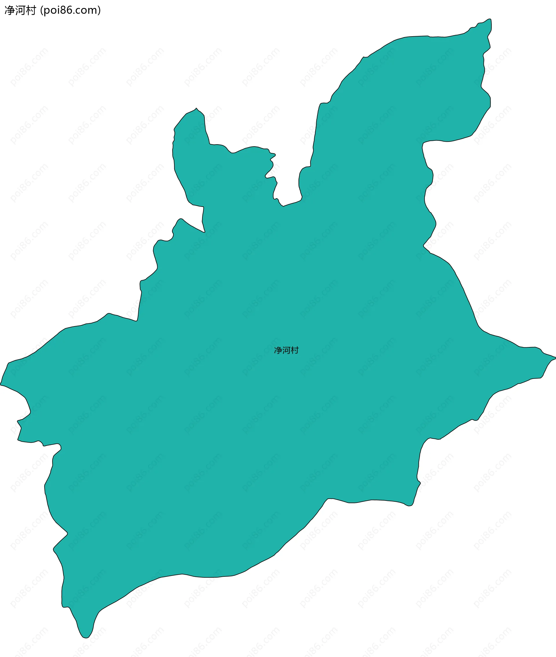 净河村边界地图