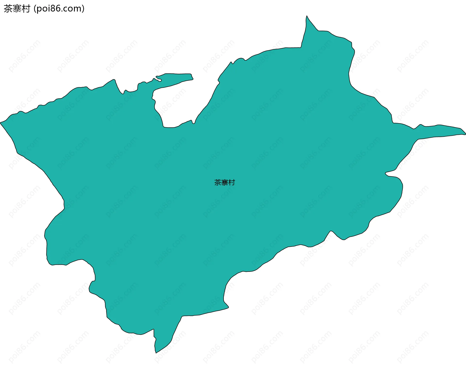 茶寨村边界地图