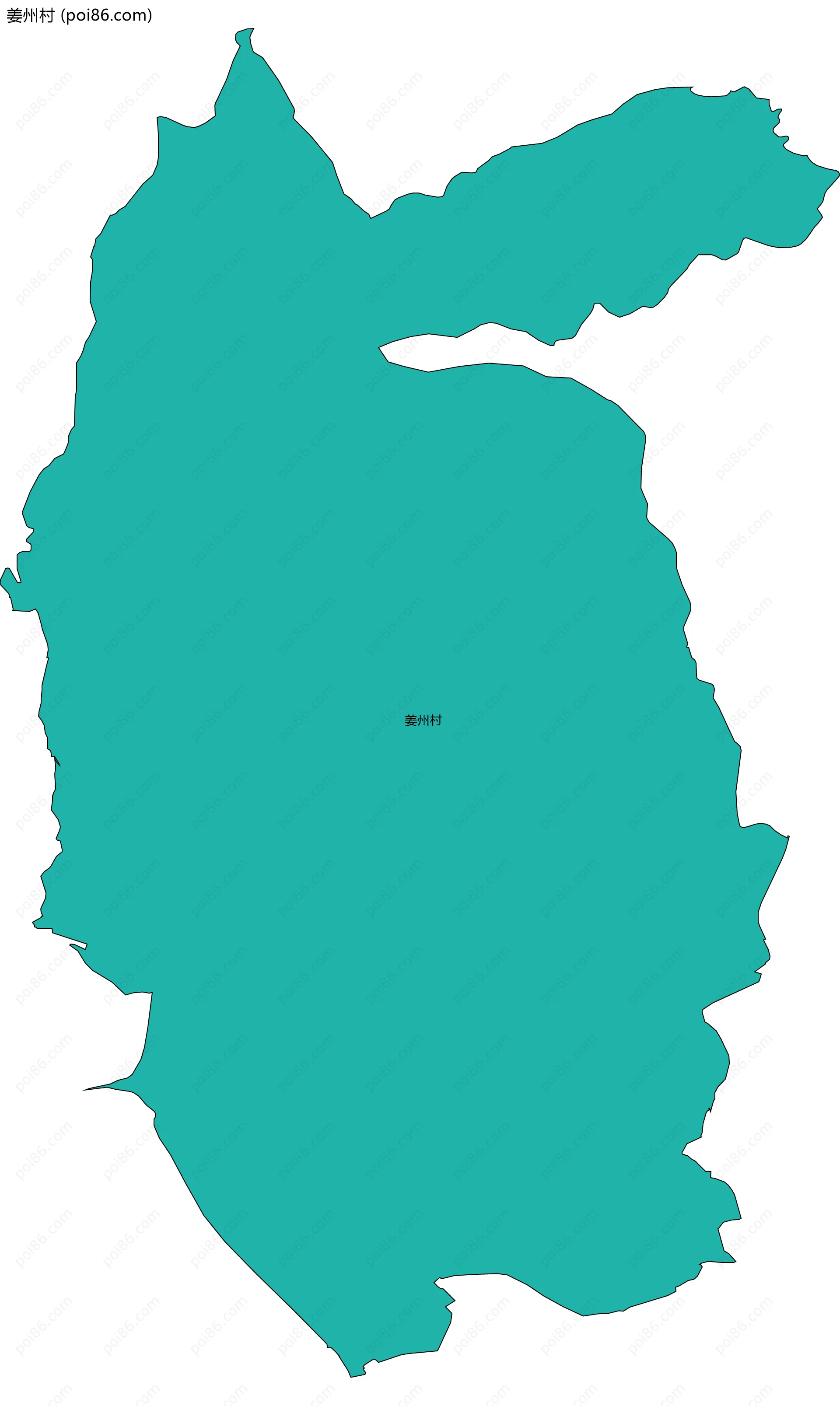 姜州村边界地图