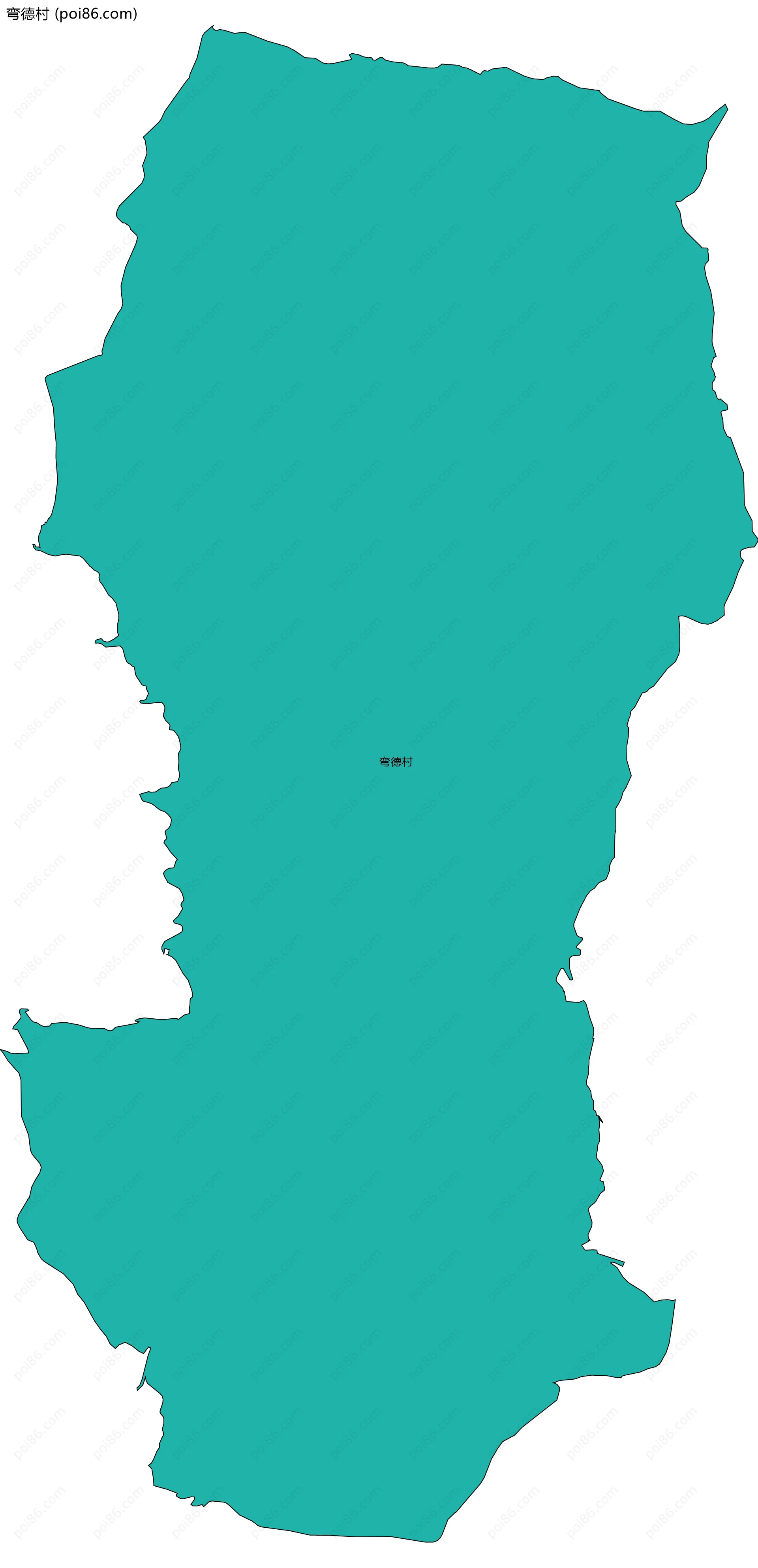 弯德村边界地图