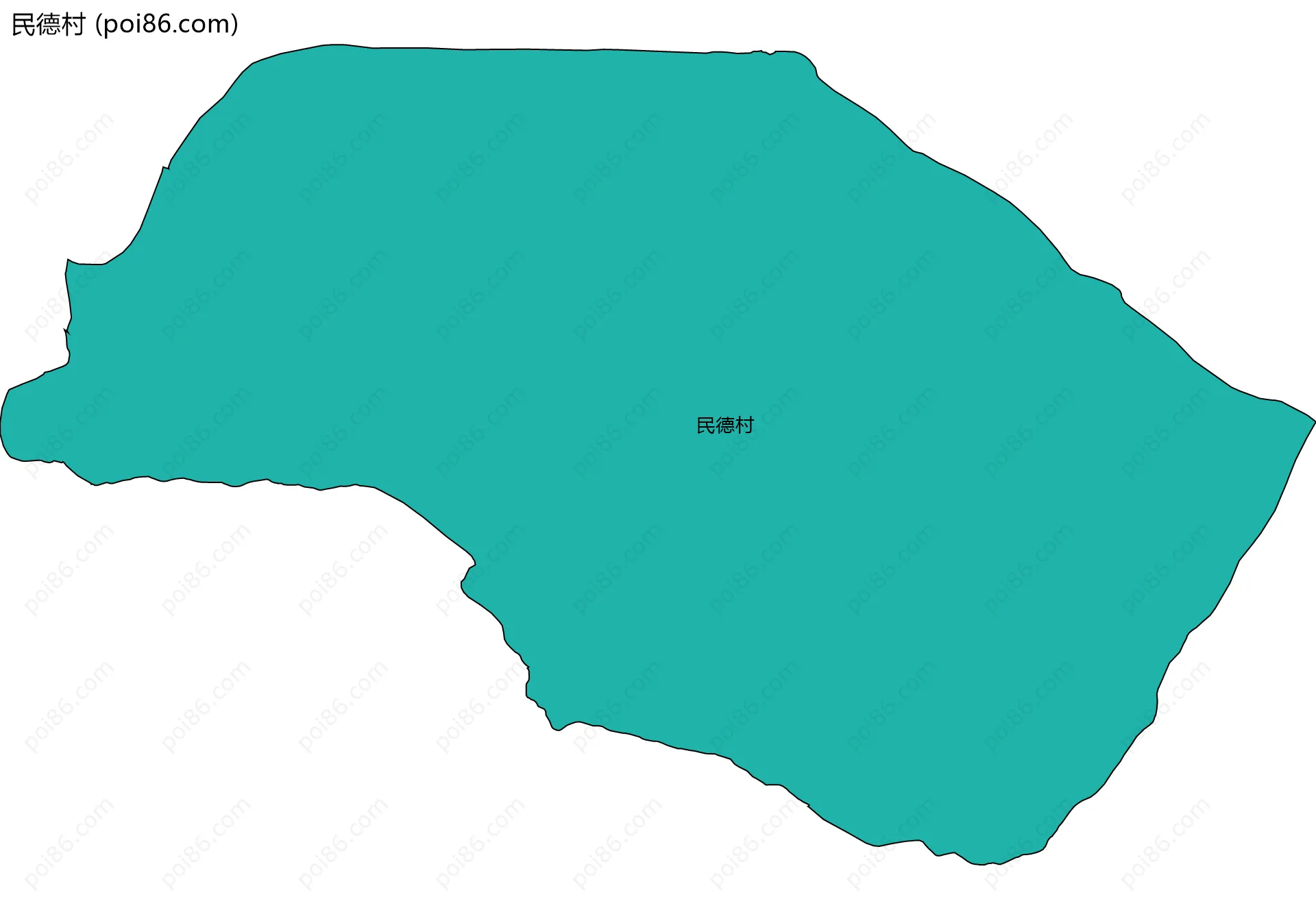 民德村边界地图