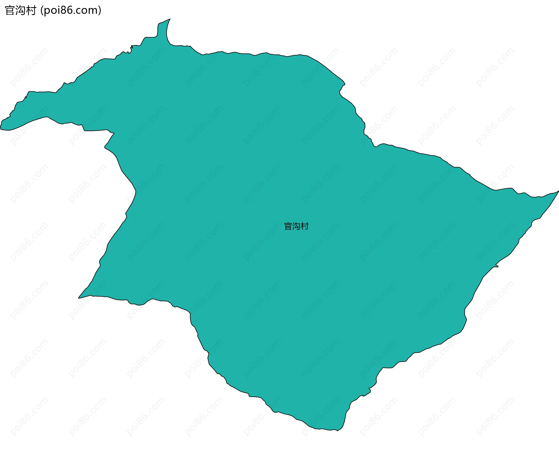 官沟村边界地图