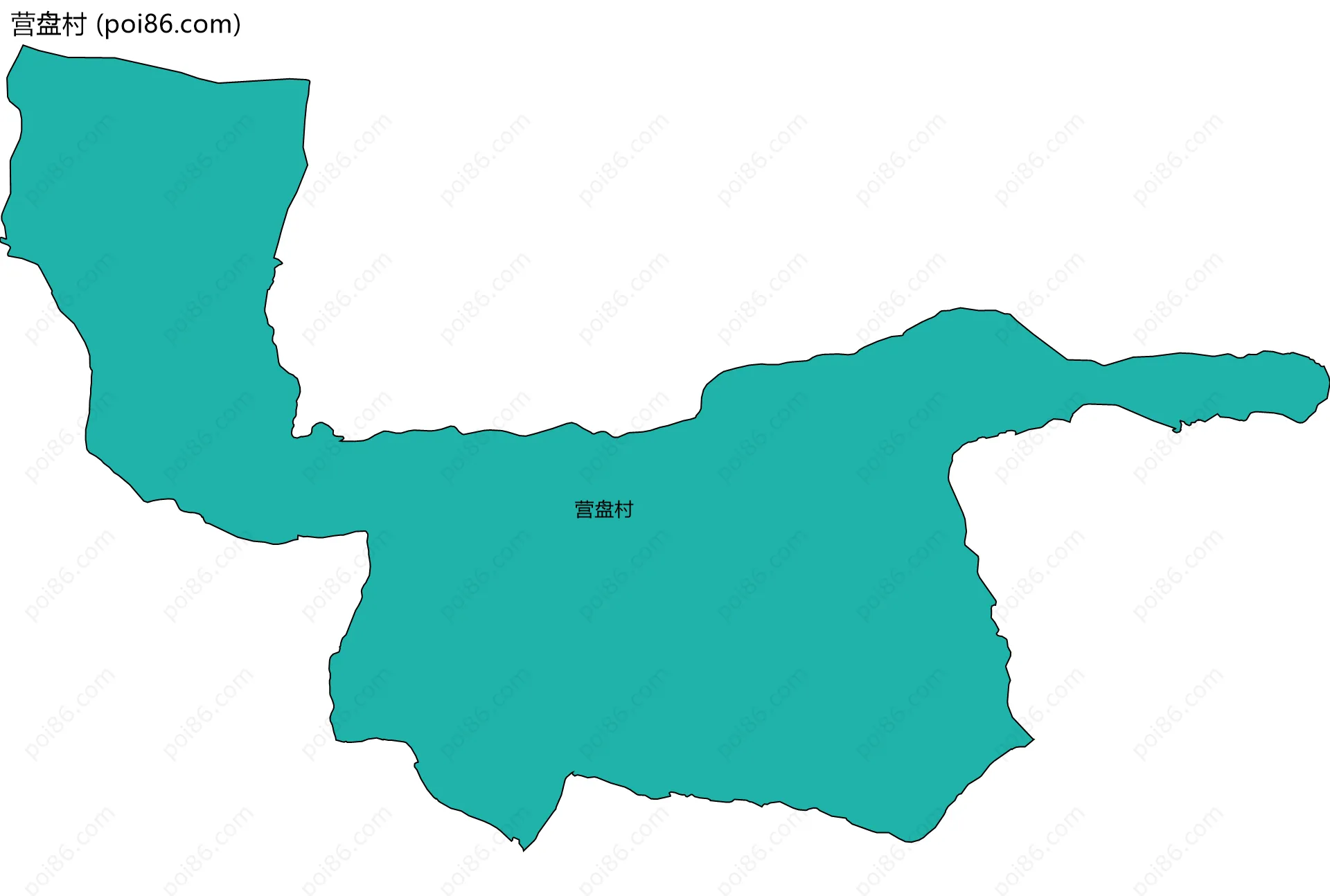 营盘村边界地图