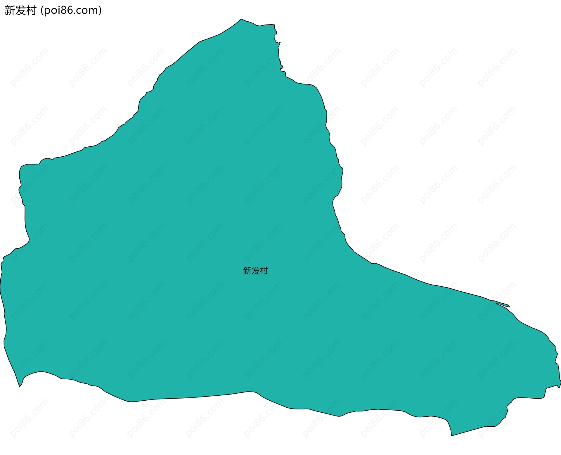 新发村边界地图