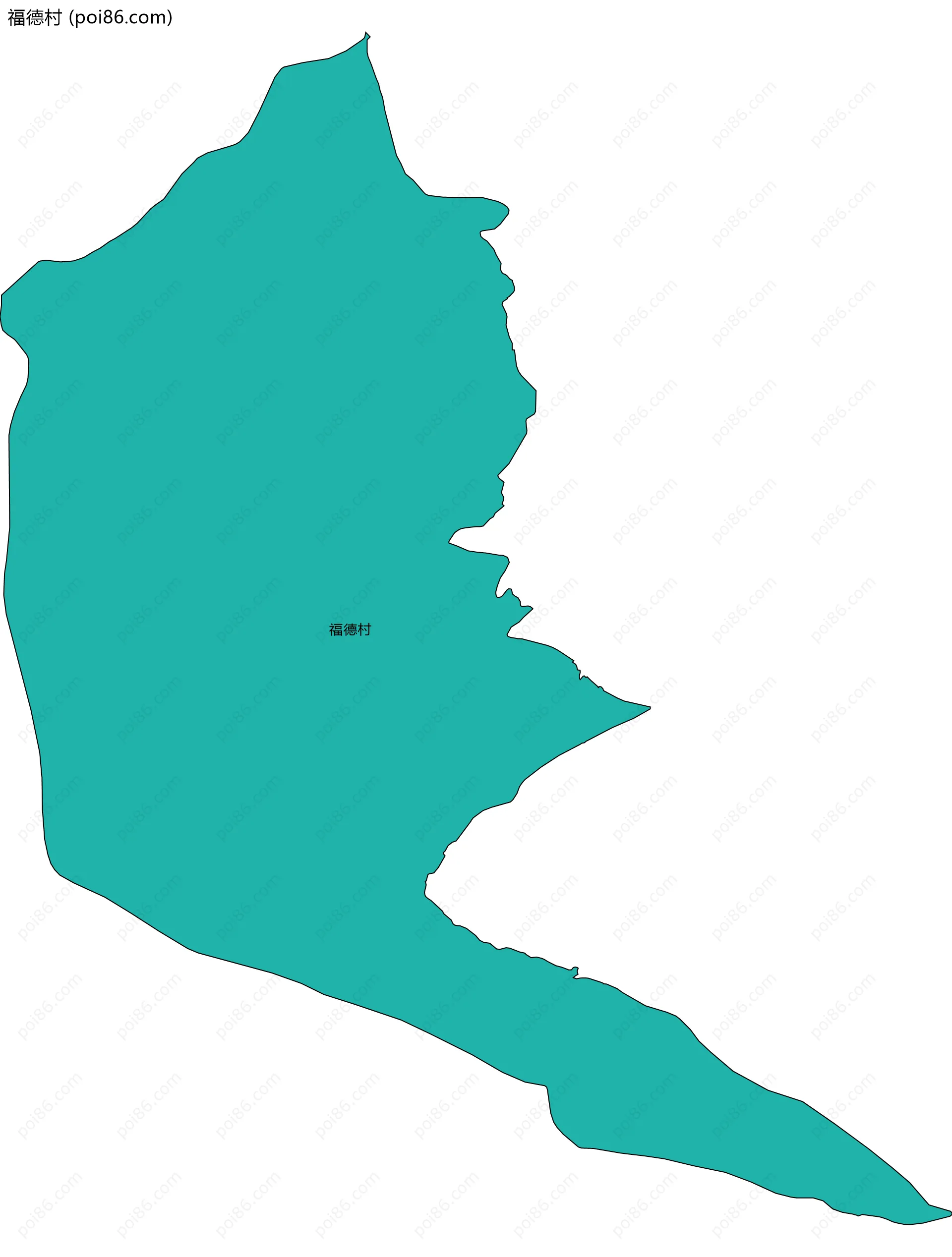 福德村边界地图