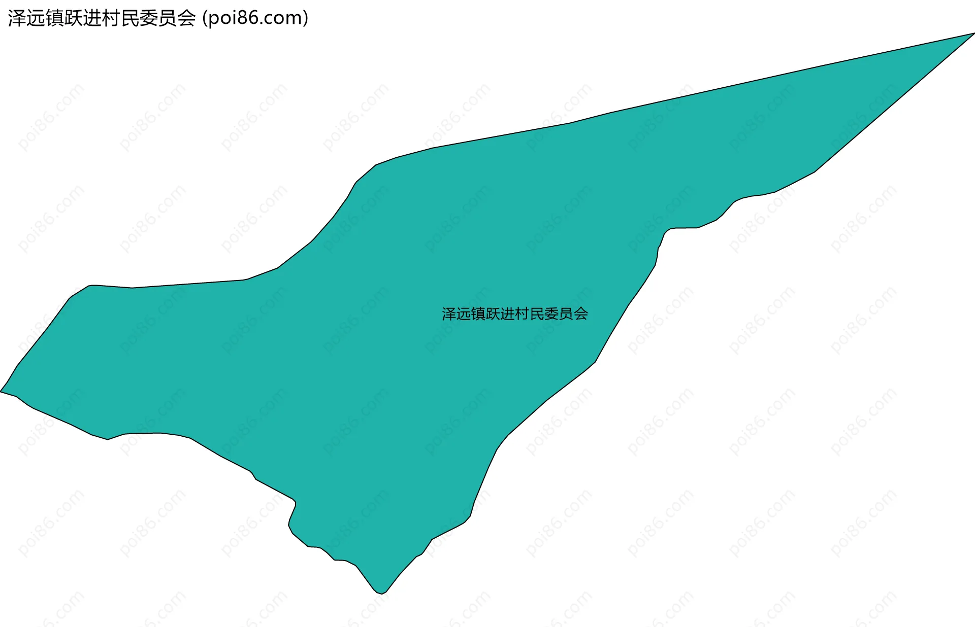 泽远镇跃进村民委员会边界地图